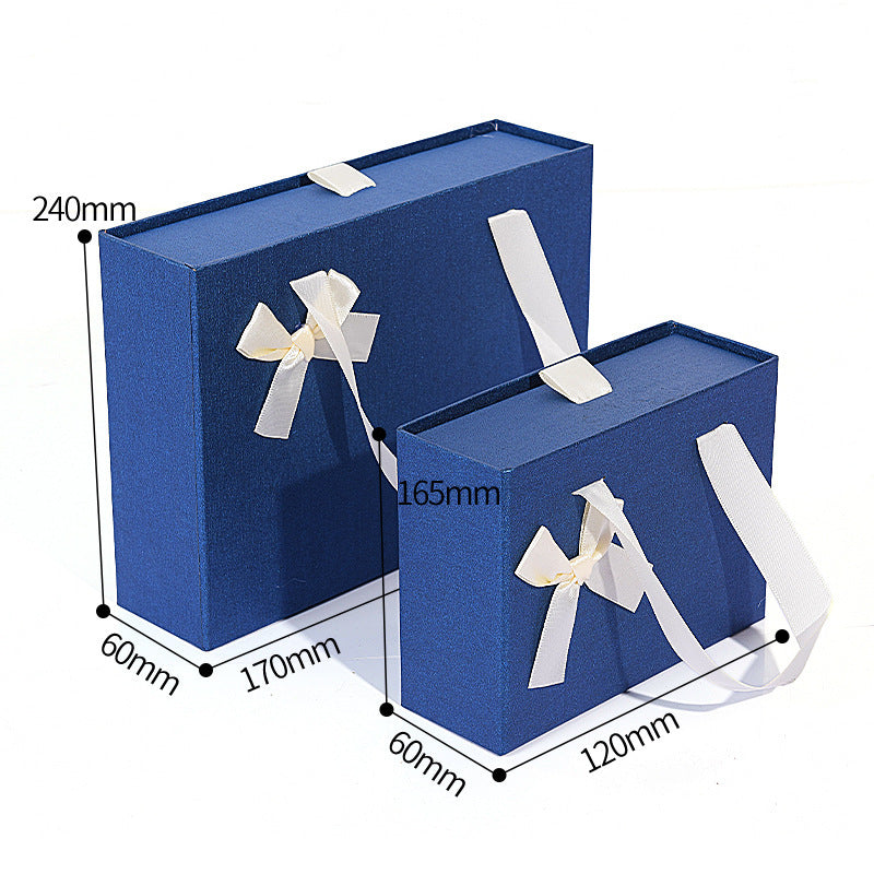 Flag Village Gift Box Knot Wedding Box With Hand Gift Portable Drawer Gift Box Custom Gift Box