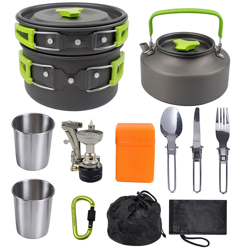 Flag Village Camping Portable Outdoor Cooker Kettle New