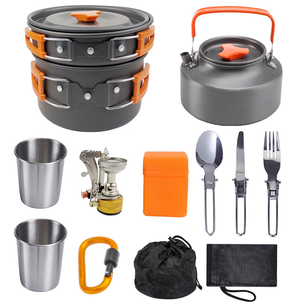 Flag Village Camping Portable Outdoor Cooker Kettle New