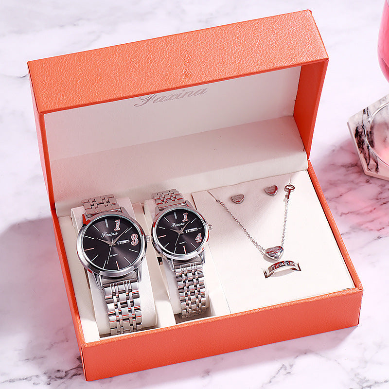 Flag Village Luxury Watch Gifts for Women Earrings ring Necklace bracelet