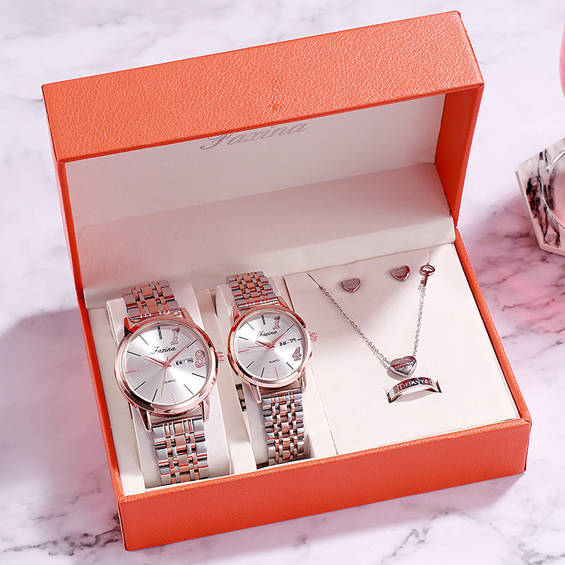 Flag Village Luxury Watch Gifts for Women Earrings ring Necklace bracelet