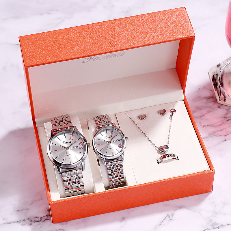 Flag Village Luxury Watch Gifts for Women Earrings ring Necklace bracelet
