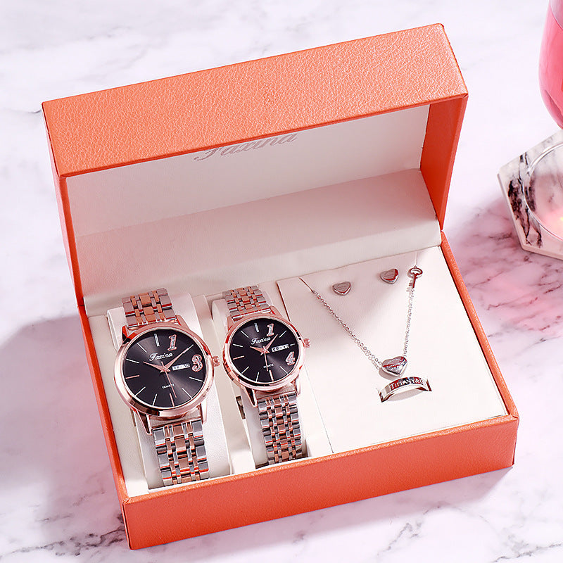 Flag Village Luxury Watch Gifts for Women Earrings ring Necklace bracelet