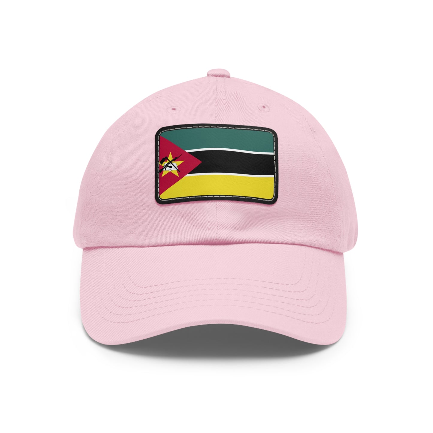 Flag Village Mozambique Flag Hat Cap with Leather Patch