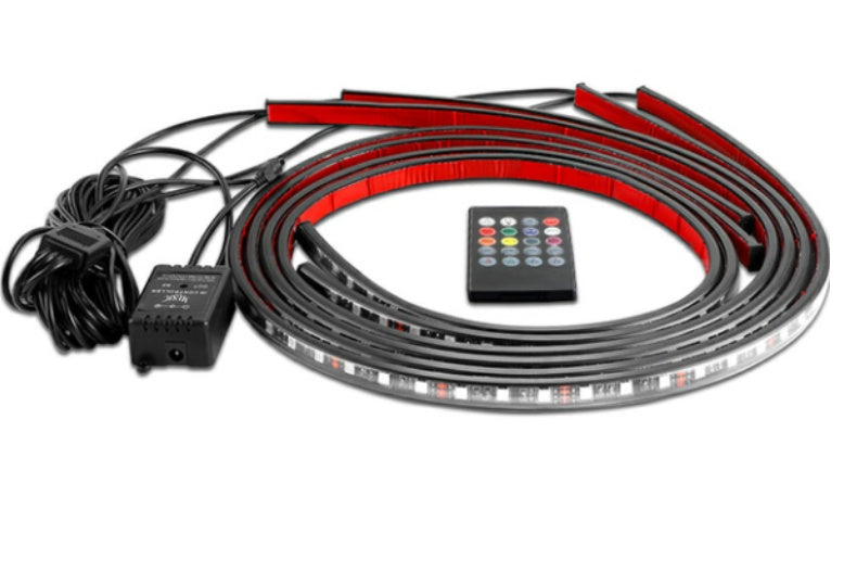 Flag Village Auto Tools Car Remote Control Chassis Light Voice Control APP Colorful Decorative Light Bar