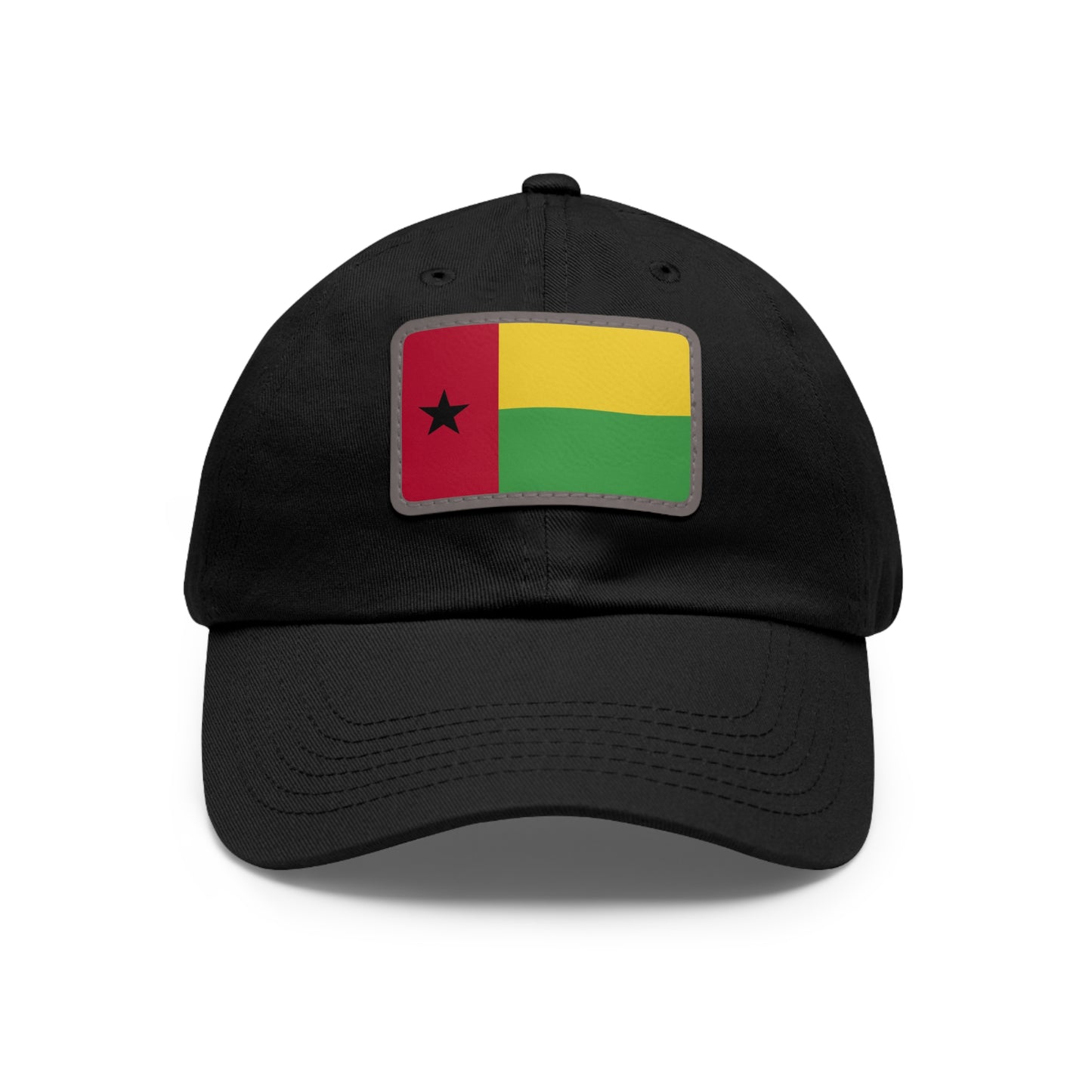 Flag Village Guinea-Bissau Flag Hat Cap with Leather Patch