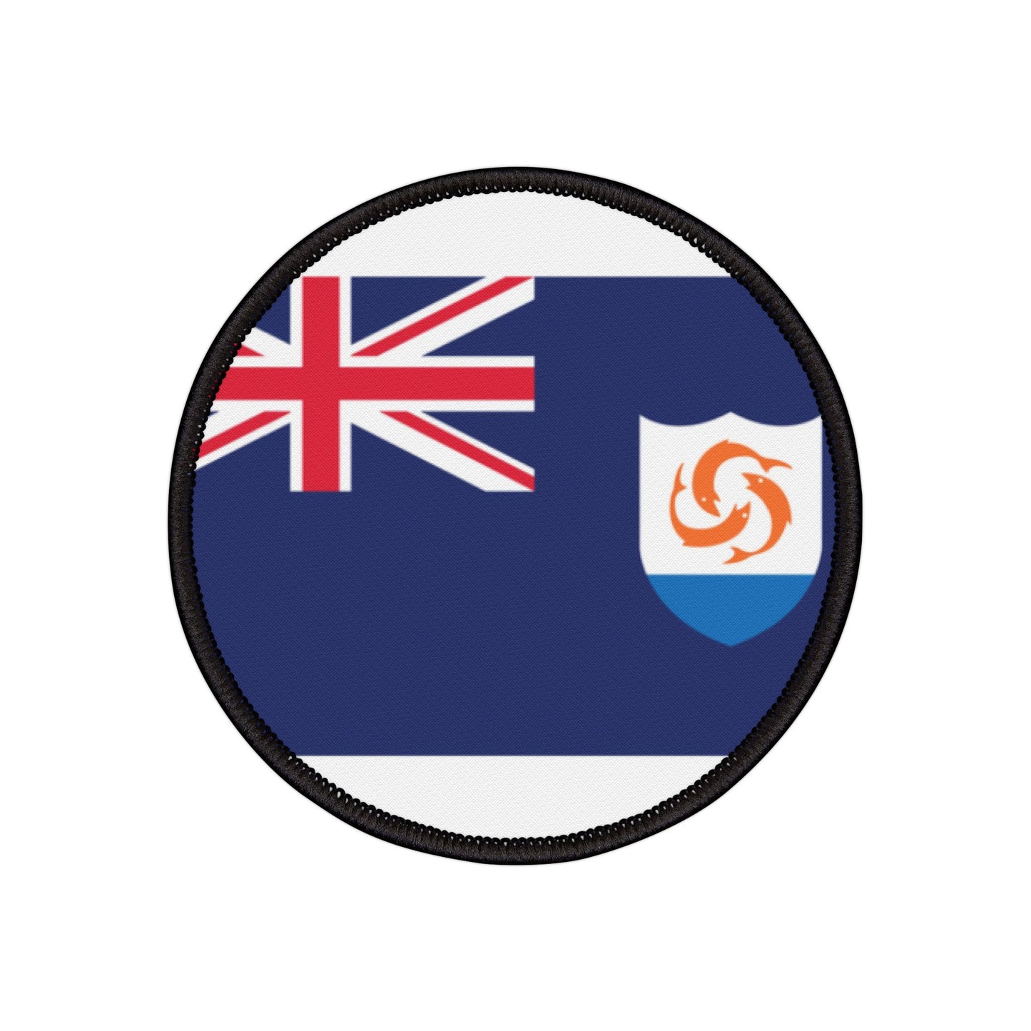 Flag Village Anguilla Flag Embroidery Iron-On Patches