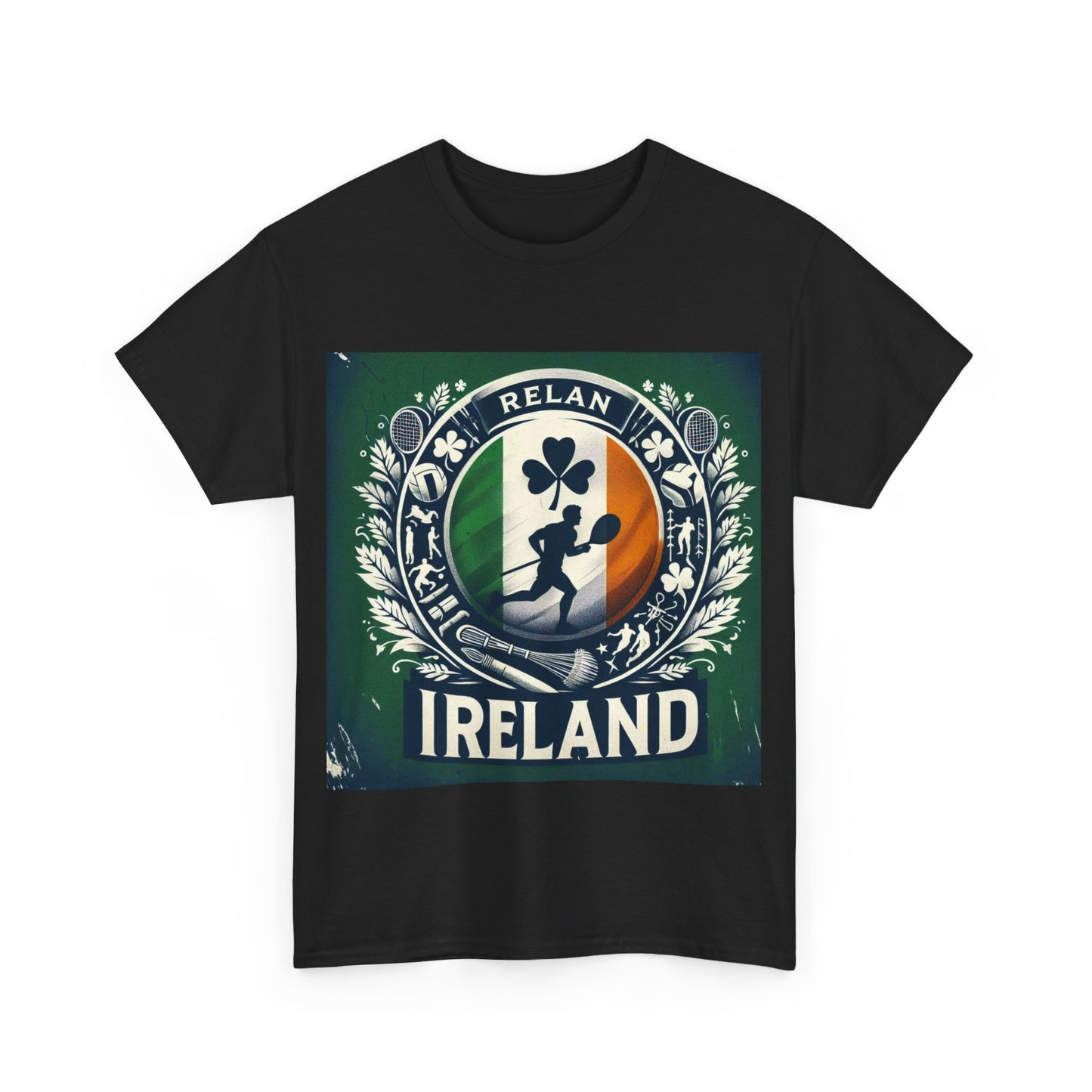 Flag Village Ireland Sporting Flag T-SHIRT Heavy Cotton Tee IRL0007