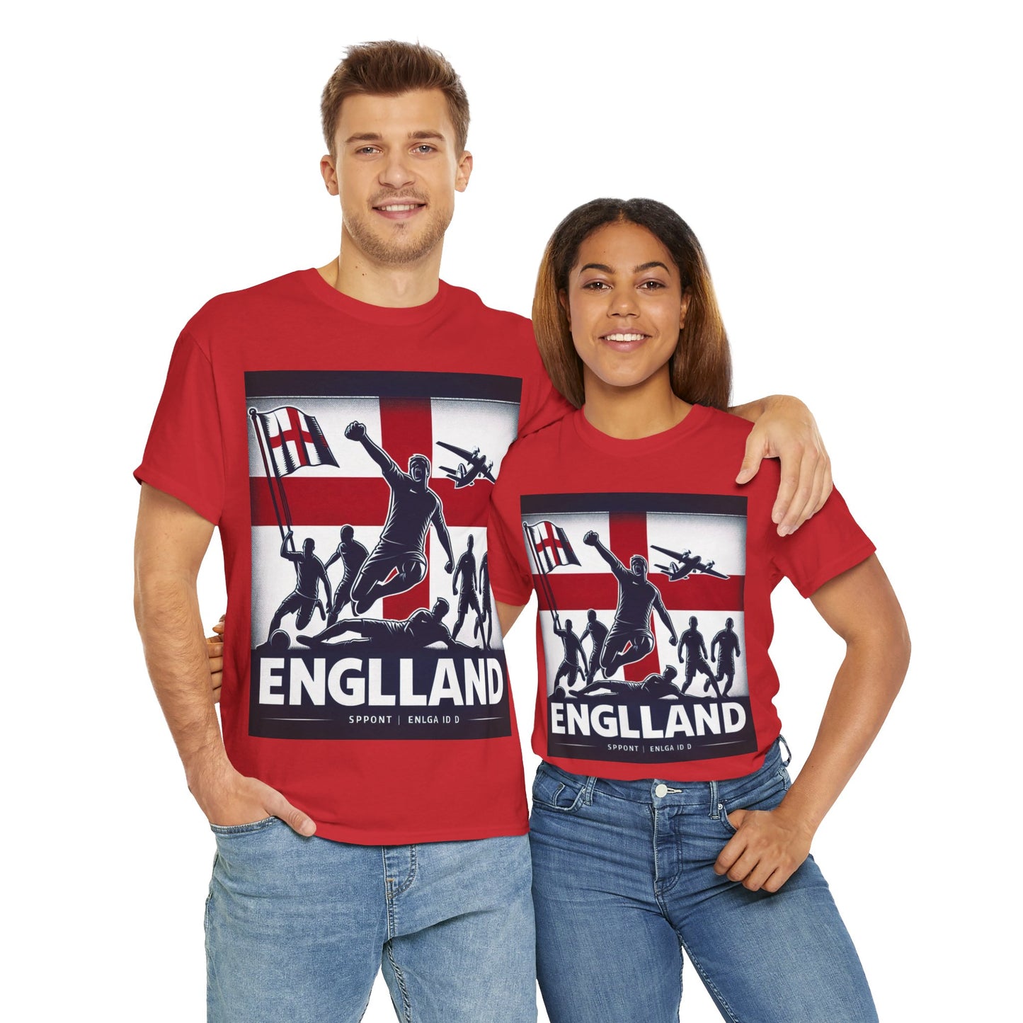 Flag Village England Sporting Flag T-SHIRT Heavy Cotton Tee GBR0007