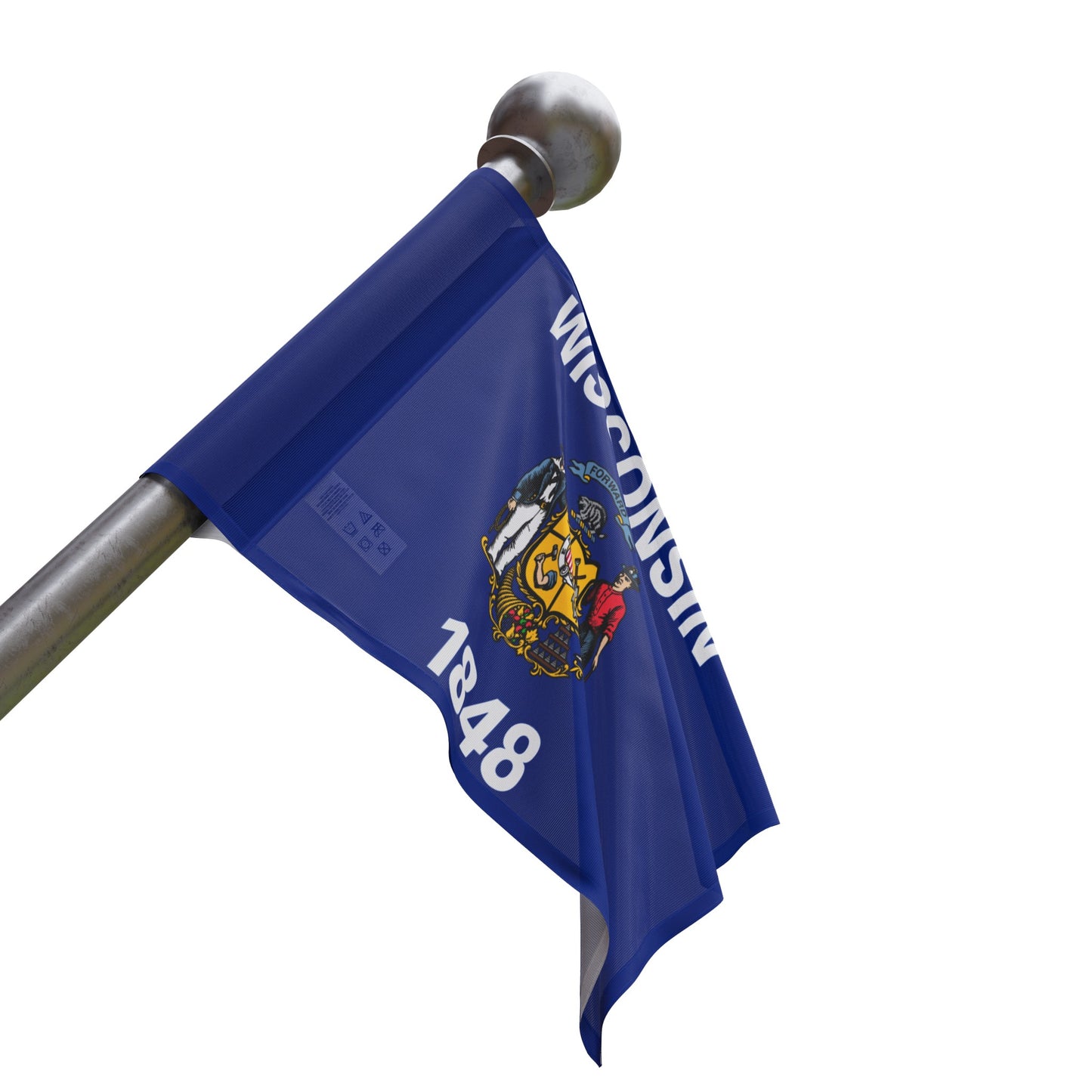 Flag Village USA Wisconsin State Flag 18" x 12" / 36" x 24" / 60" x 36"