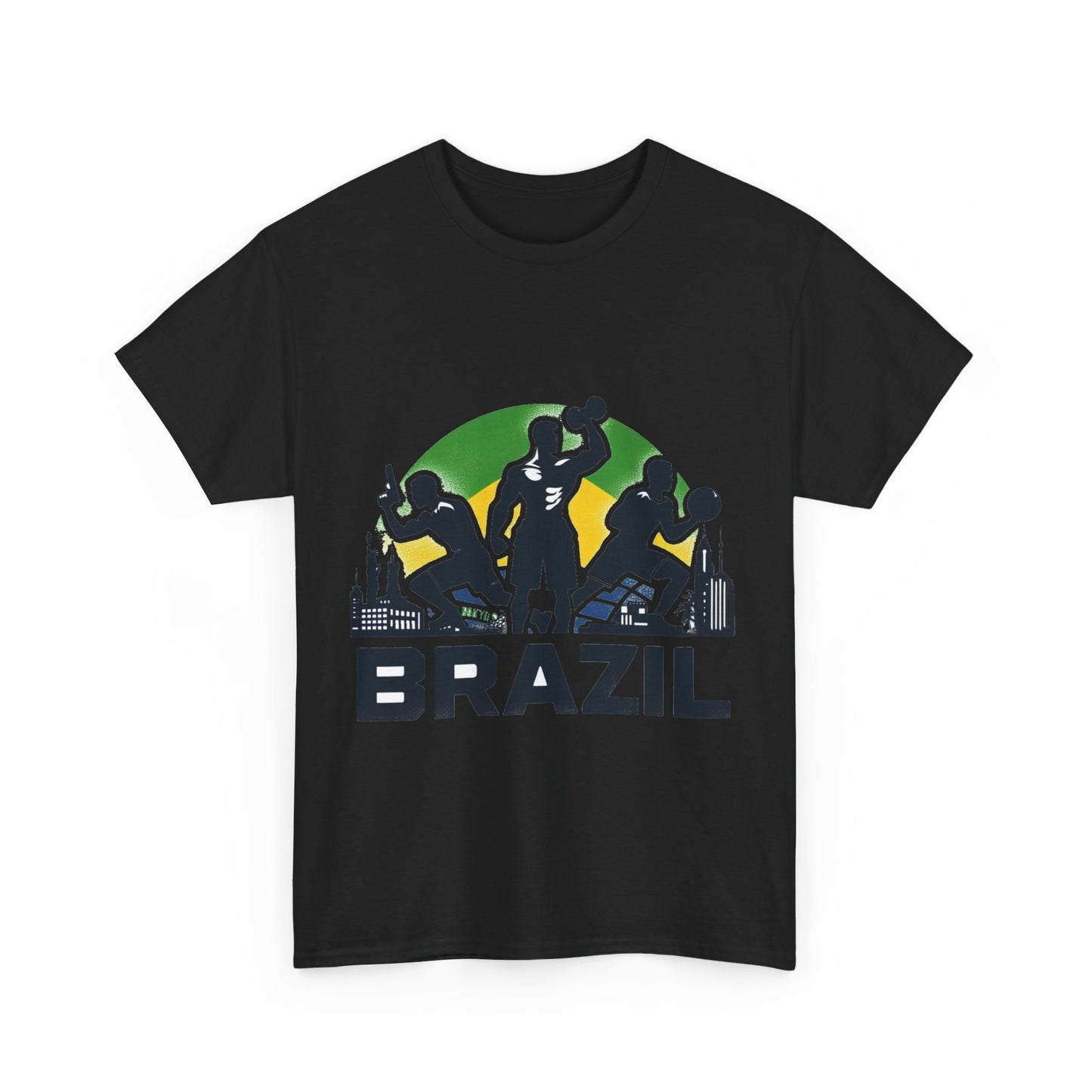 Flag Village Brazil Sporting Flag T-SHIRT Heavy Cotton Tee BRA0005