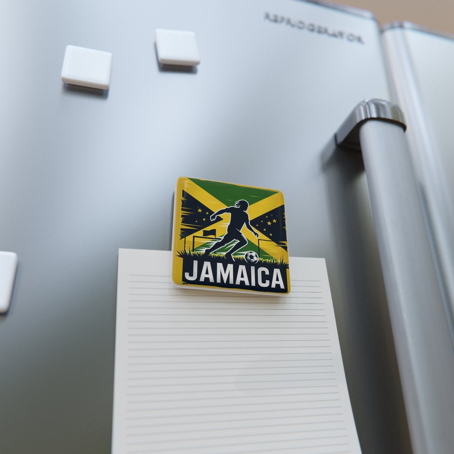 Flag Village JAMAICA Flag Sporting Porcelain Magnet, Square JAM0004