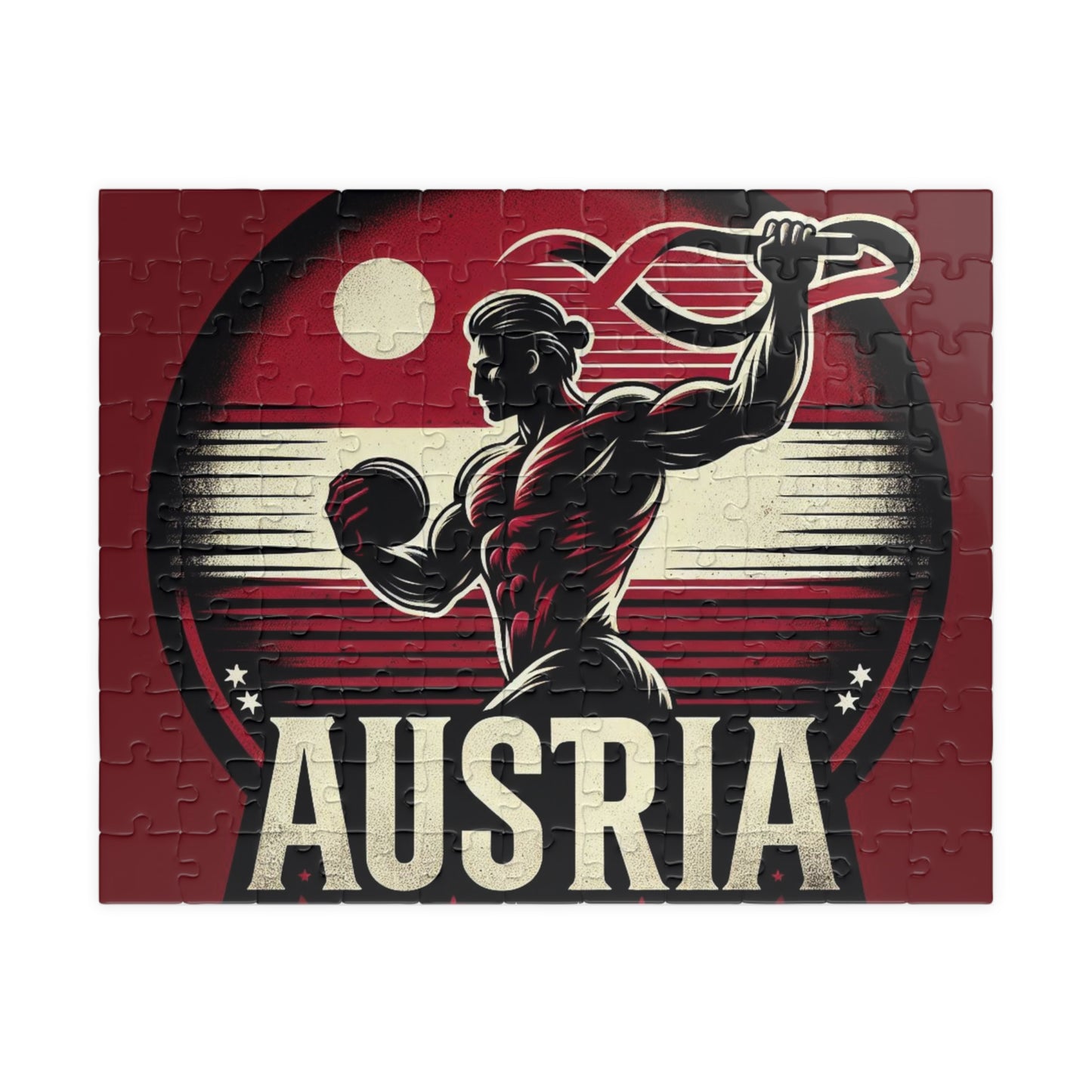Flag Village Austria Sporting Flag Puzzle (110, 252, 520, 1014-piece) AUT0004