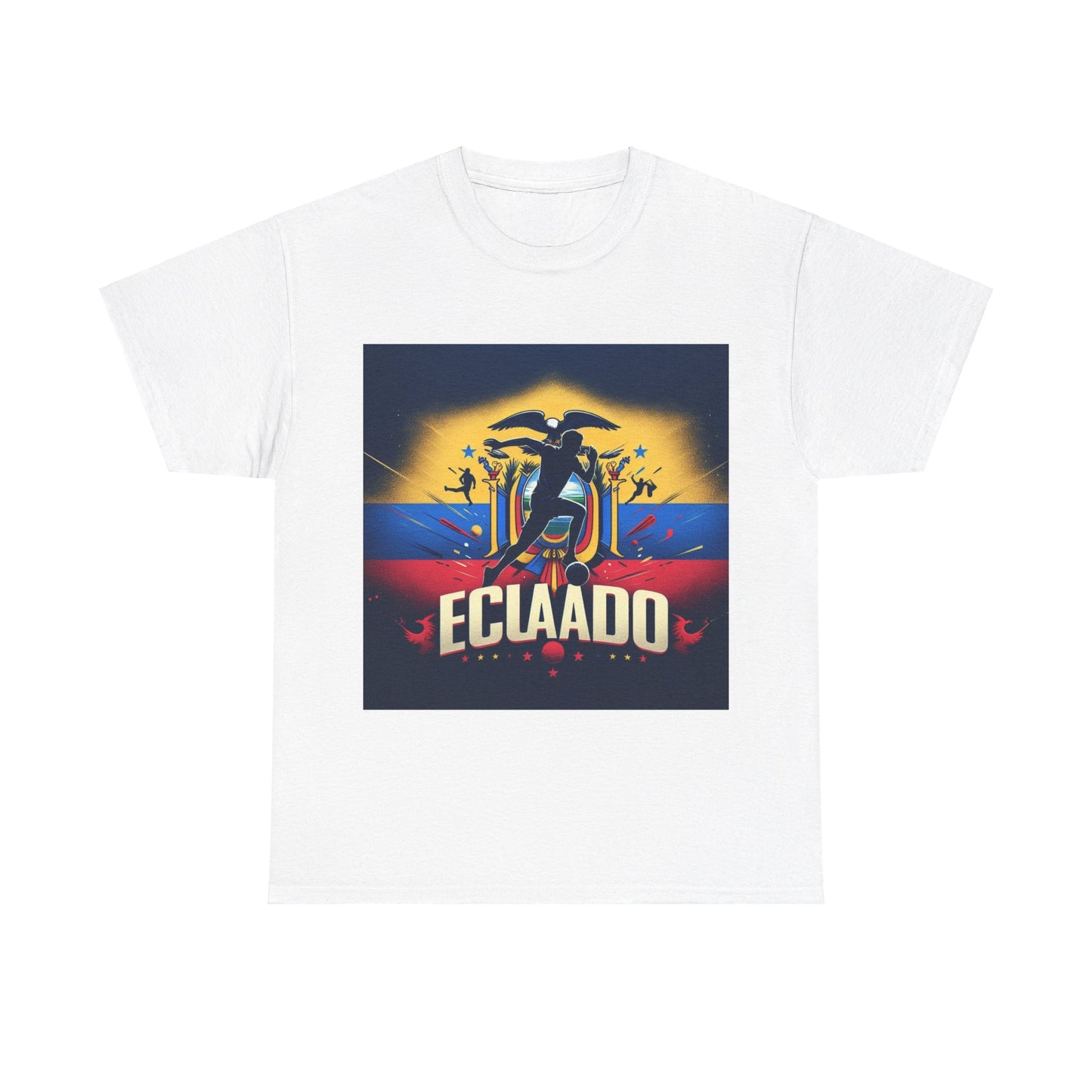 Flag Village Ecuador Sporting Flag T-SHIRT Heavy Cotton Tee ECU0003