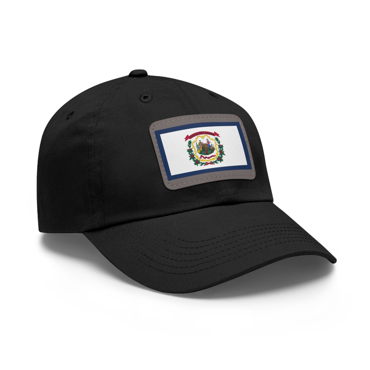 Flag Village USA West Virginia State Flag Hat Cap with Leather Patch