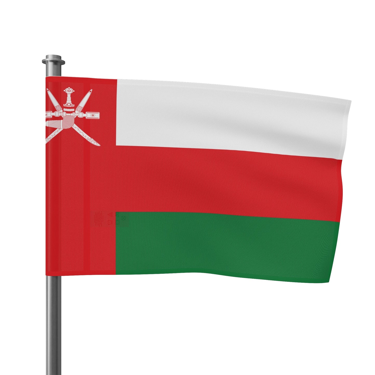 Flag Village Oman Flag 18" x 12" / 36" x 24" / 60" x 36"