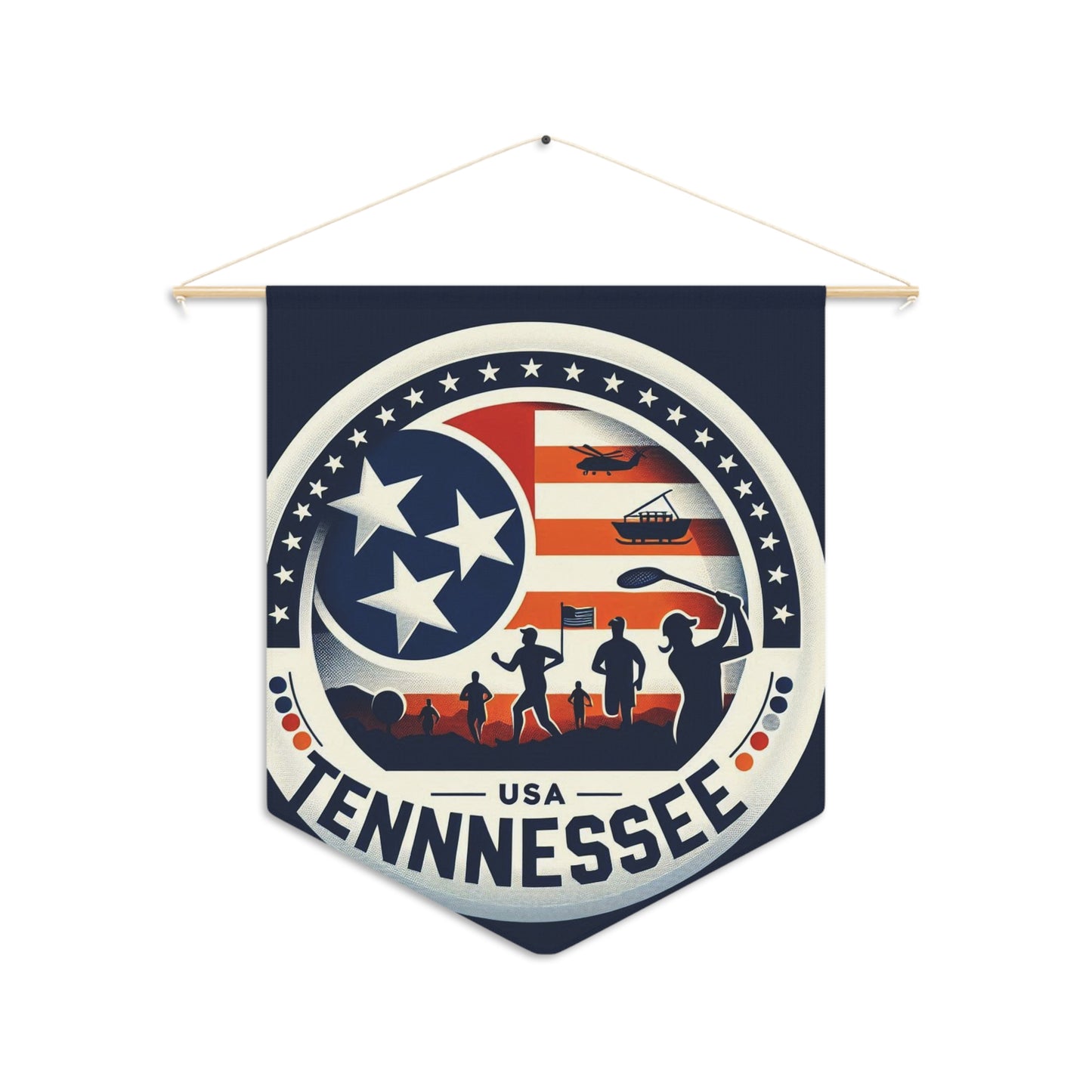 Flag Village Tennessee State Flag Pennant Sporting Home Wall decoration TN0002