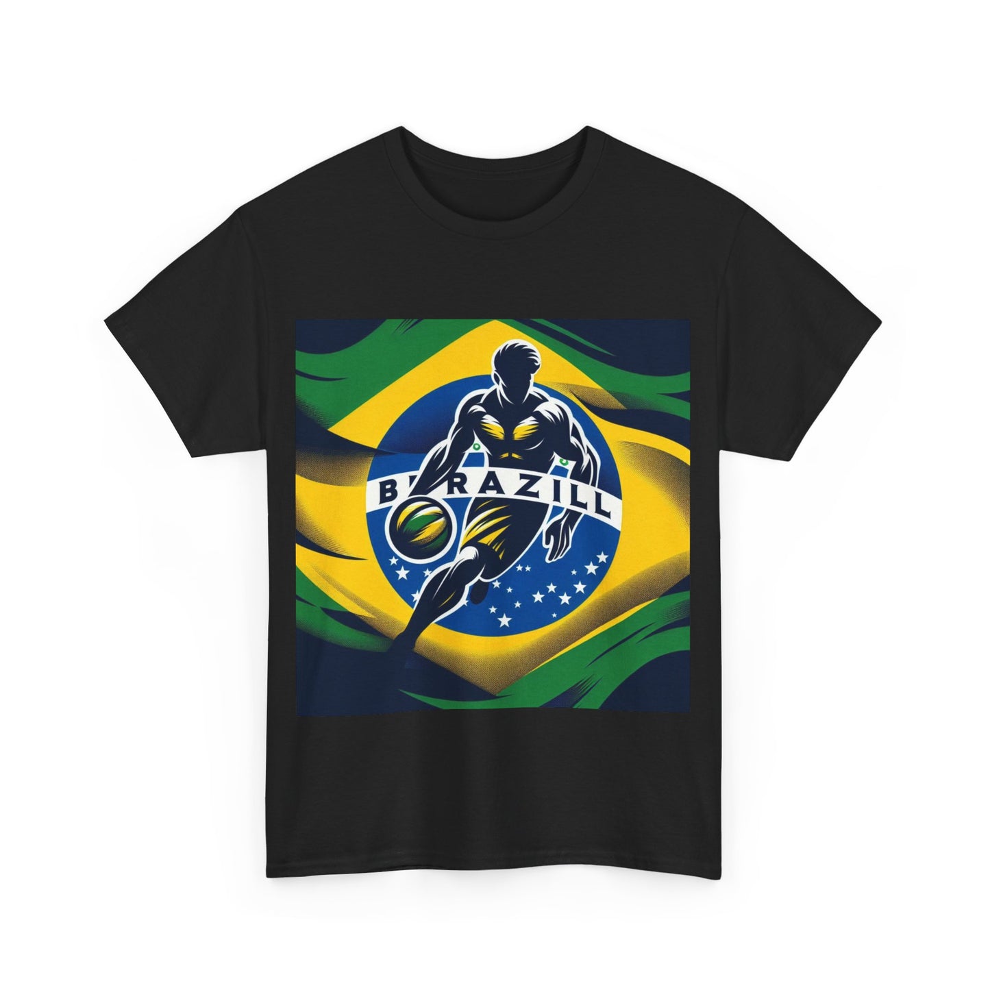 Flag Village Brazil Sporting Flag T-SHIRT Heavy Cotton Tee BRA0014
