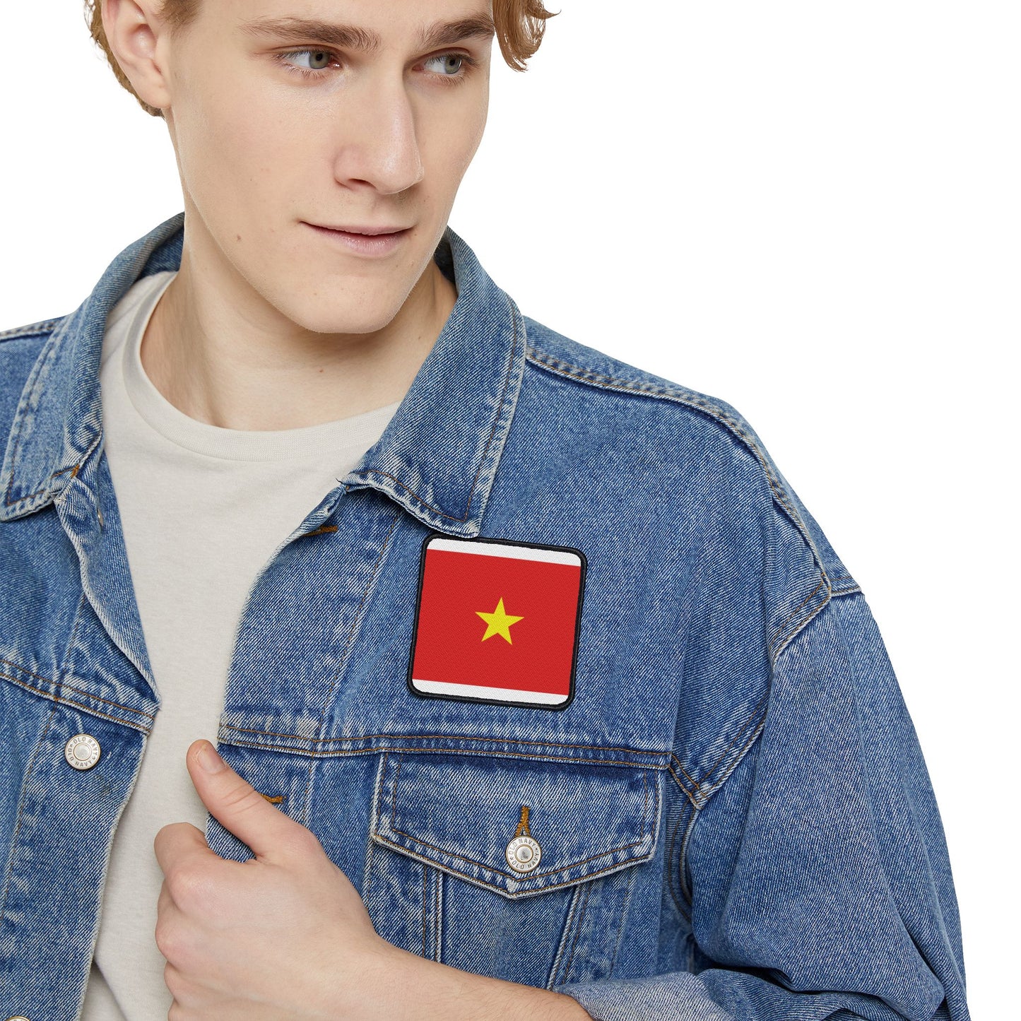Flag Village Vietnam Flag Embroidery Iron-On Patches