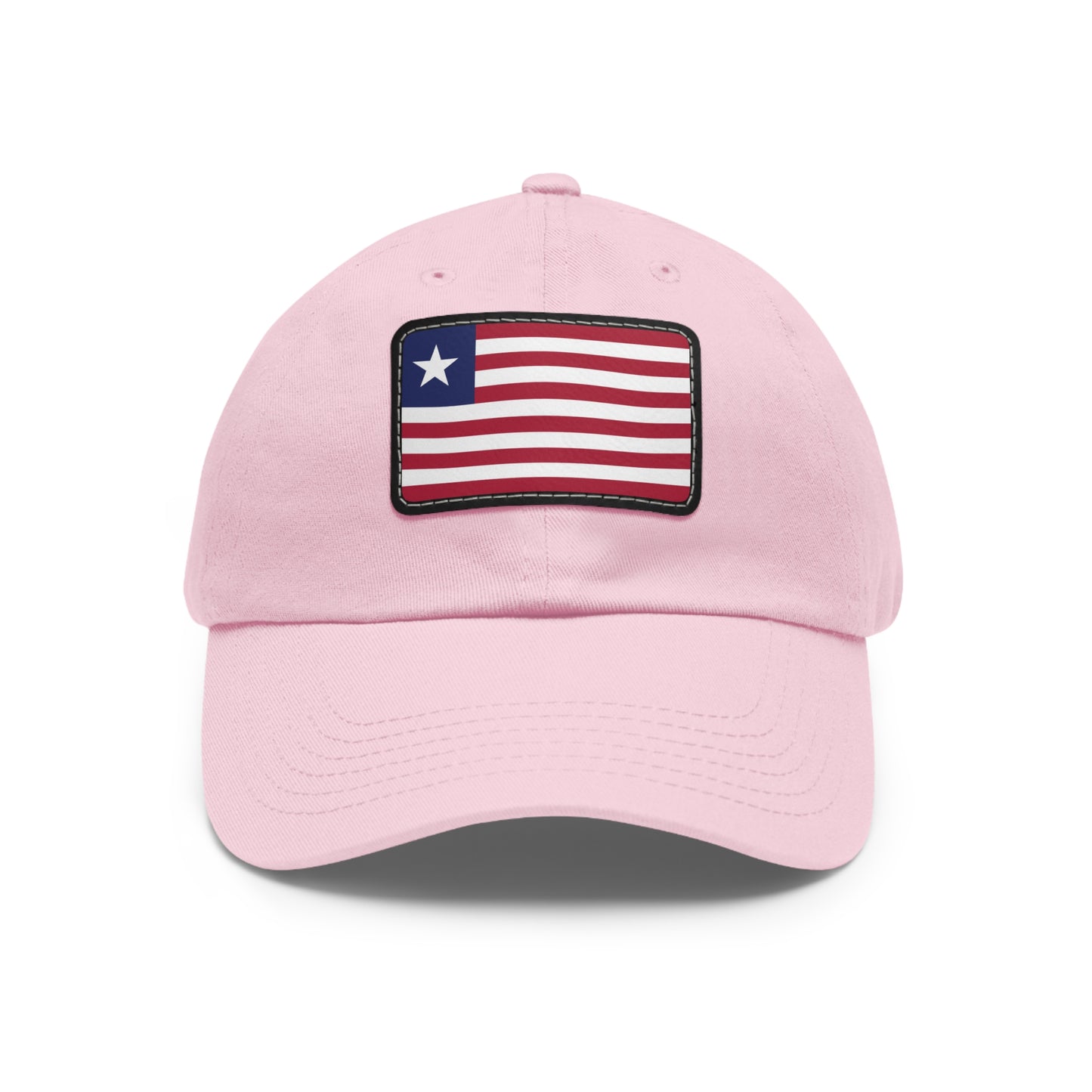 Flag Village Liberia Flag Hat Cap with Leather Patch