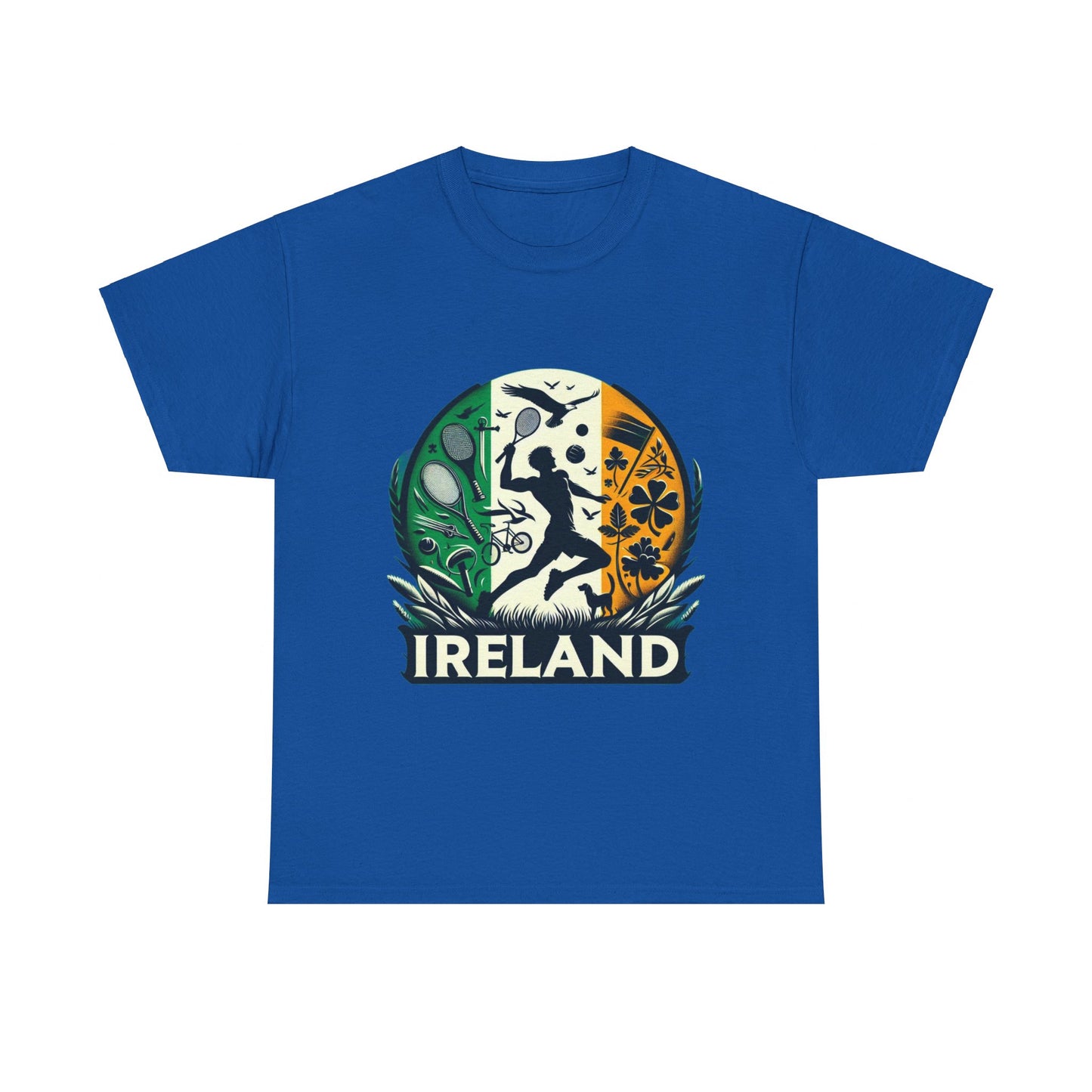 Flag Village Ireland Sporting Flag T-SHIRT Heavy Cotton Tee IRL0004