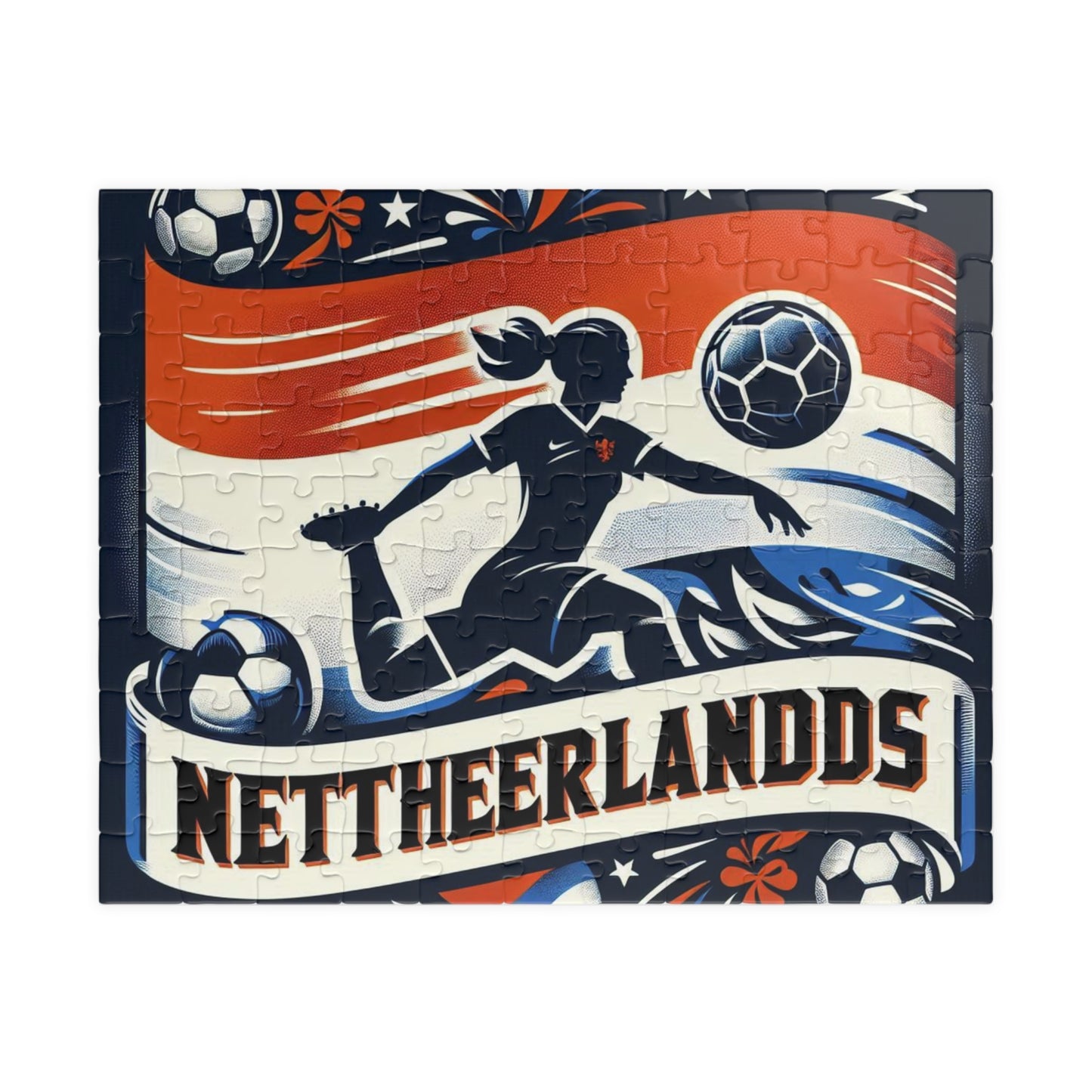 Flag Village Netherlands Sporting Flag Puzzle (110, 252, 520, 1014-piece) NLD0001