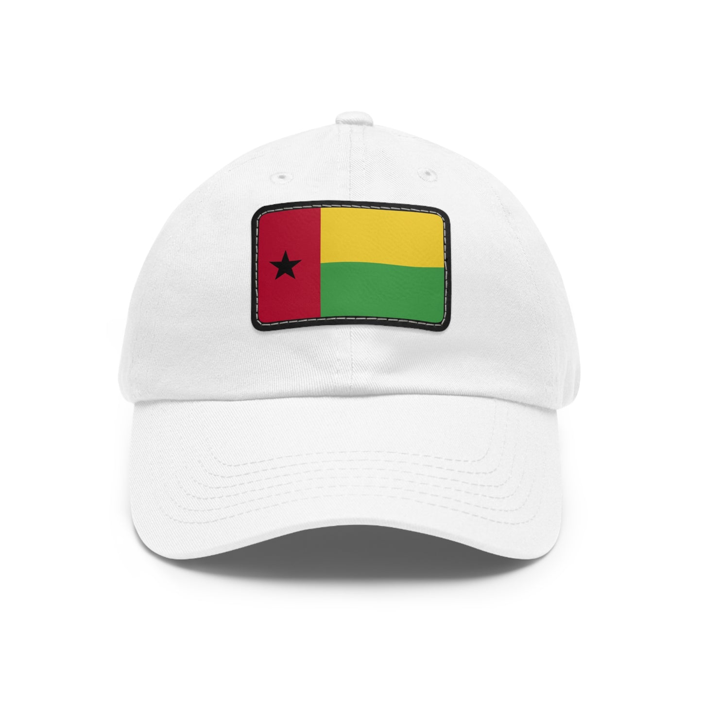 Flag Village Guinea-Bissau Flag Hat Cap with Leather Patch