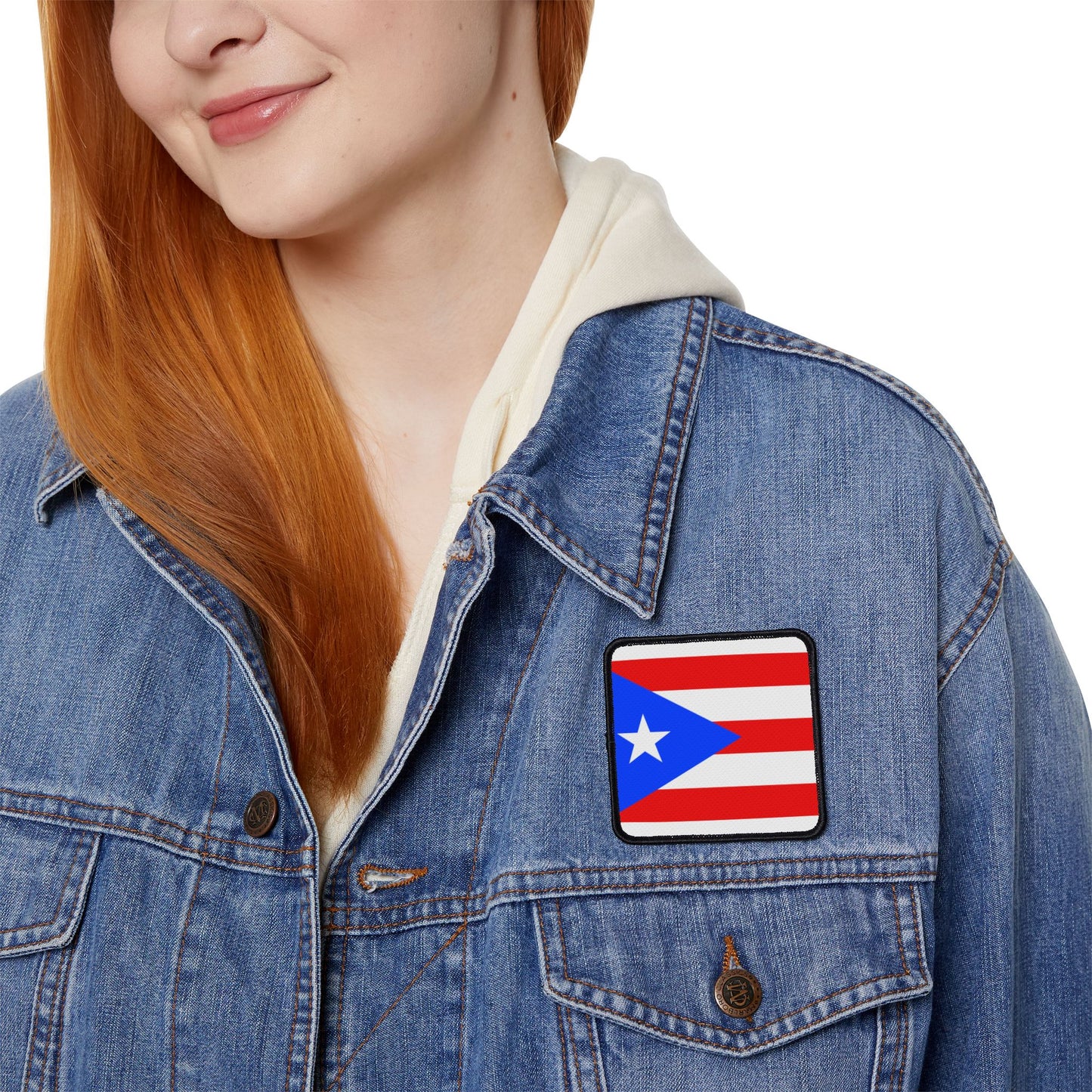 Flag Village Puerto Rico State Flag Embroidery Iron-On Patches
