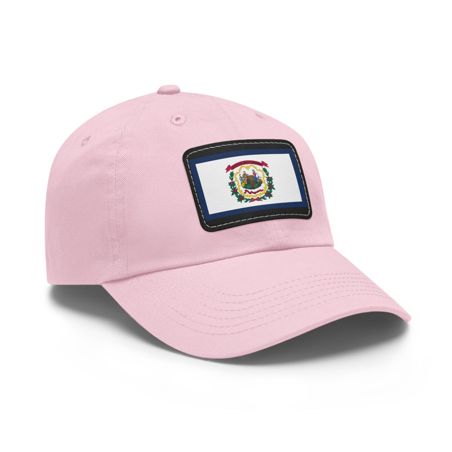 Flag Village USA West Virginia State Flag Hat Cap with Leather Patch