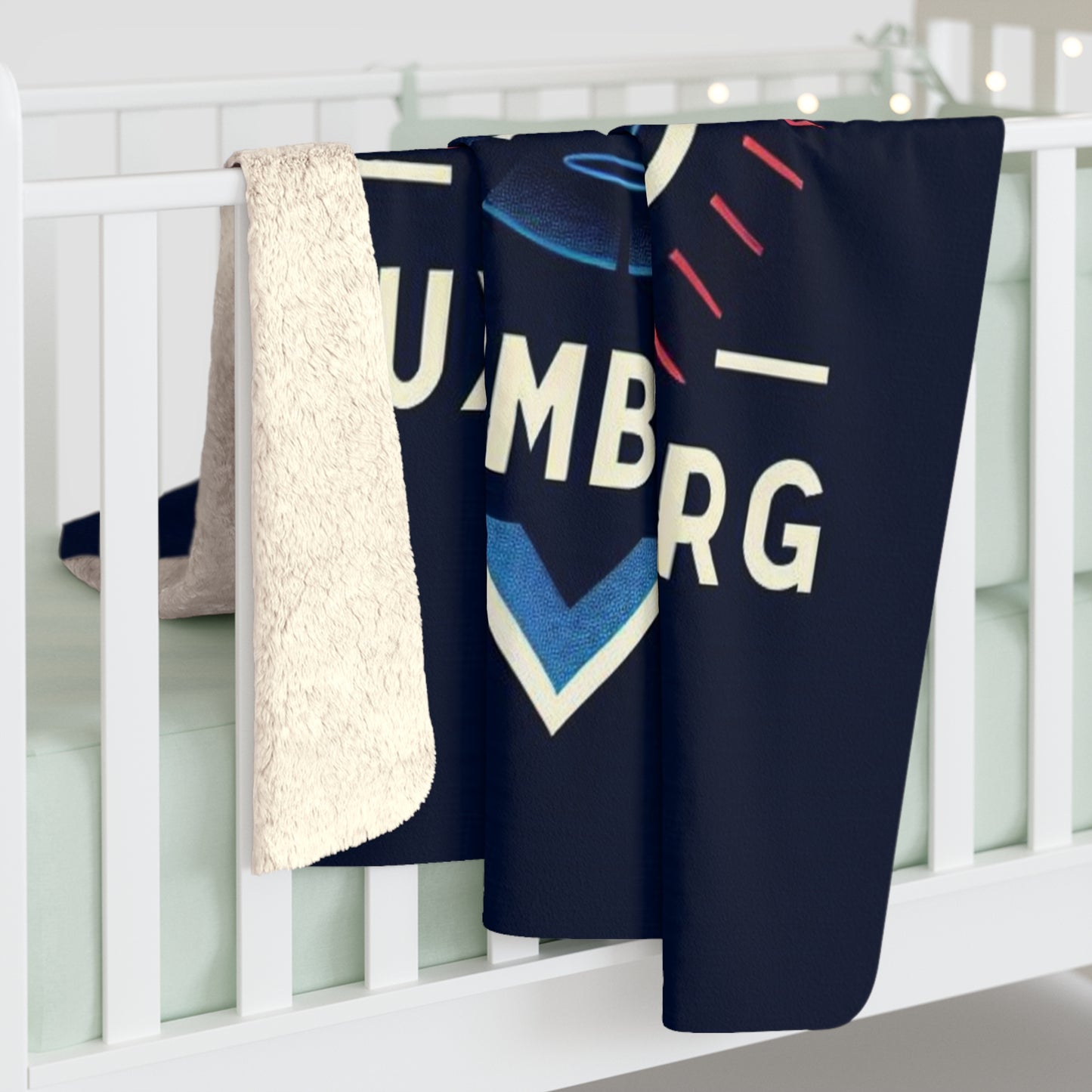 Flag Village Luxembourg Sporting Flag Sherpa Fleece Blanket LUX0009