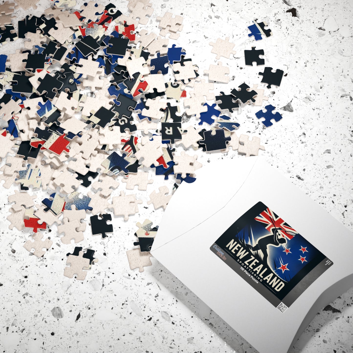 Flag Village New Zealand Sporting Flag Puzzle (110, 252, 520, 1014-piece) NZL0006