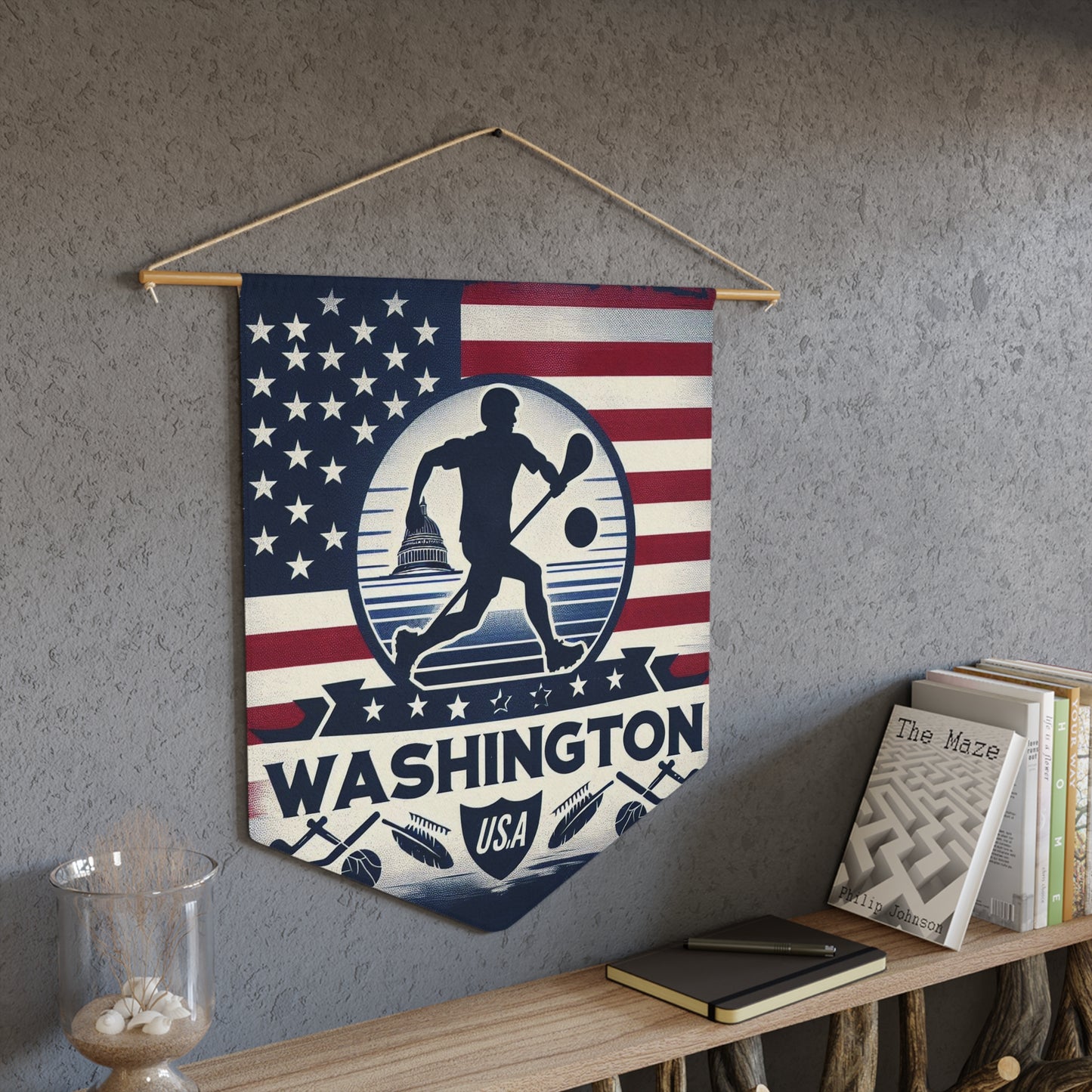 Flag Village Washington State Flag Pennant Sporting Home Wall decoration WA0001