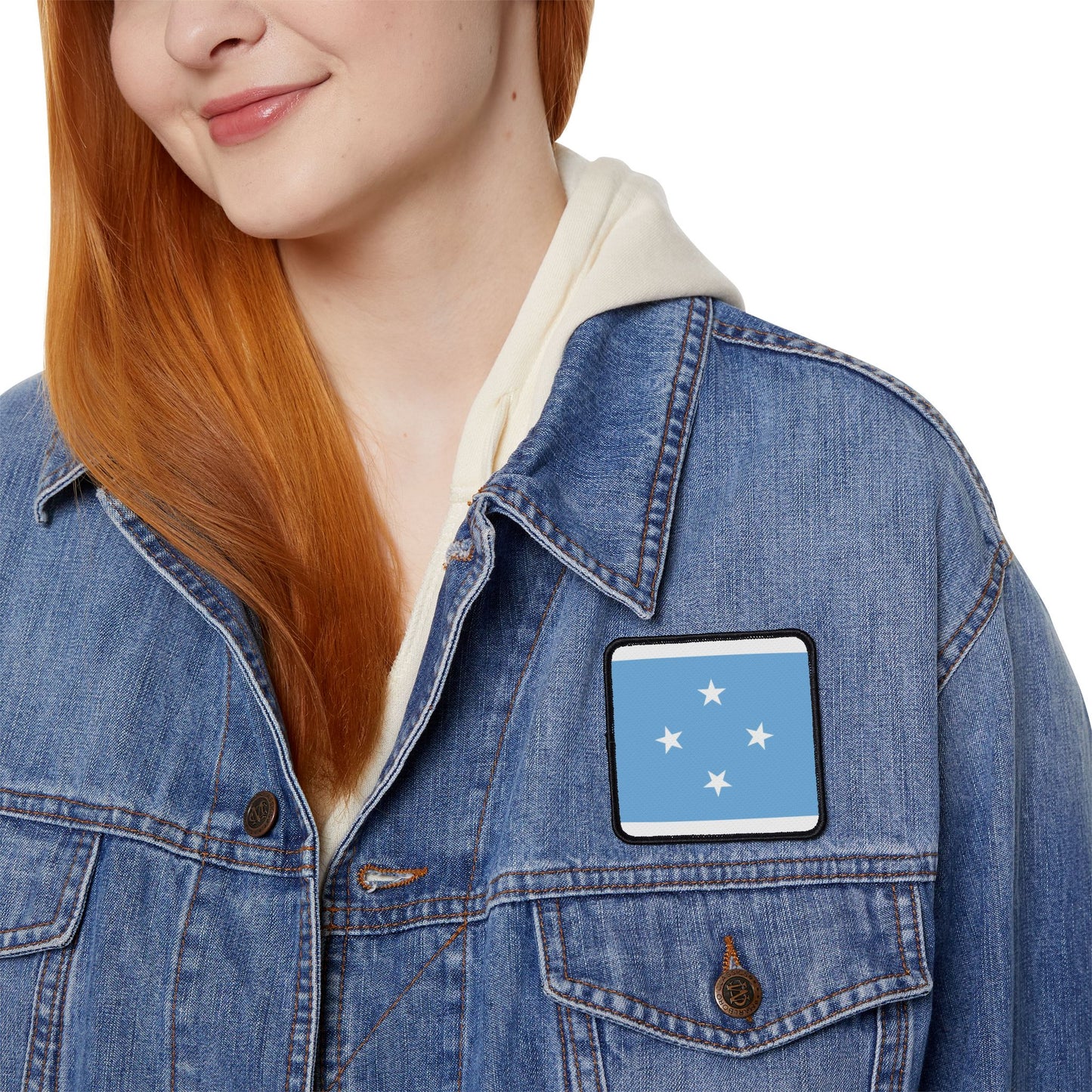 Flag Village Micronesia Flag Embroidery Iron-On Patches