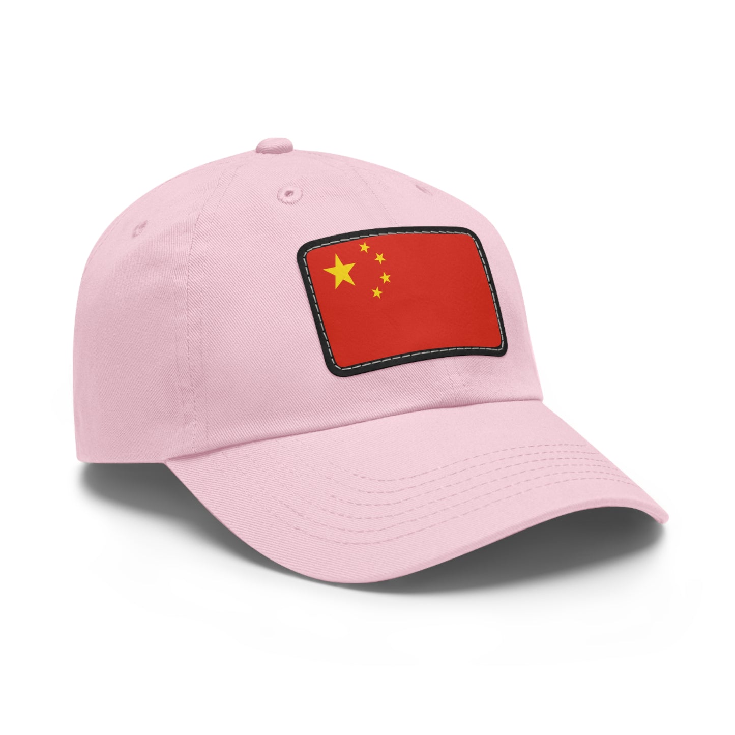 Flag Village China Flag Hat Cap with Leather Patch