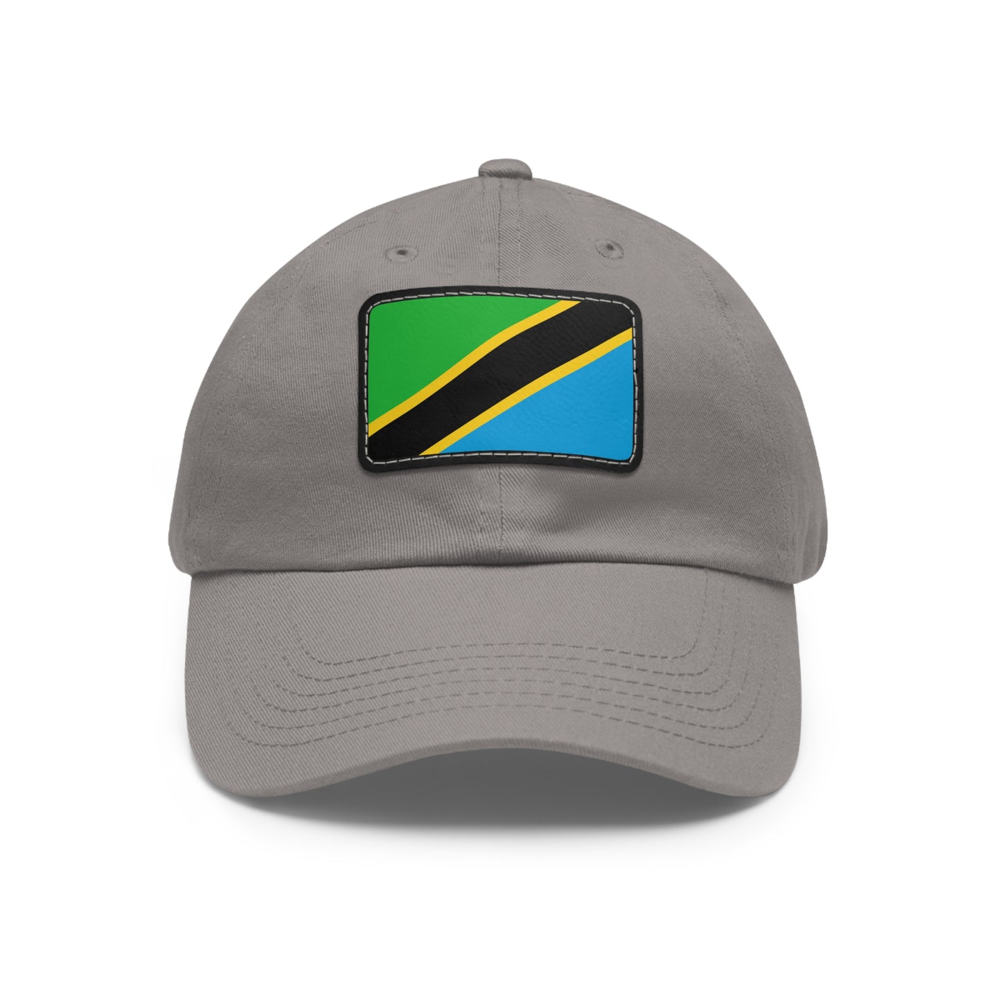 Flag Village Tanzania Flag Hat Cap with Leather Patch
