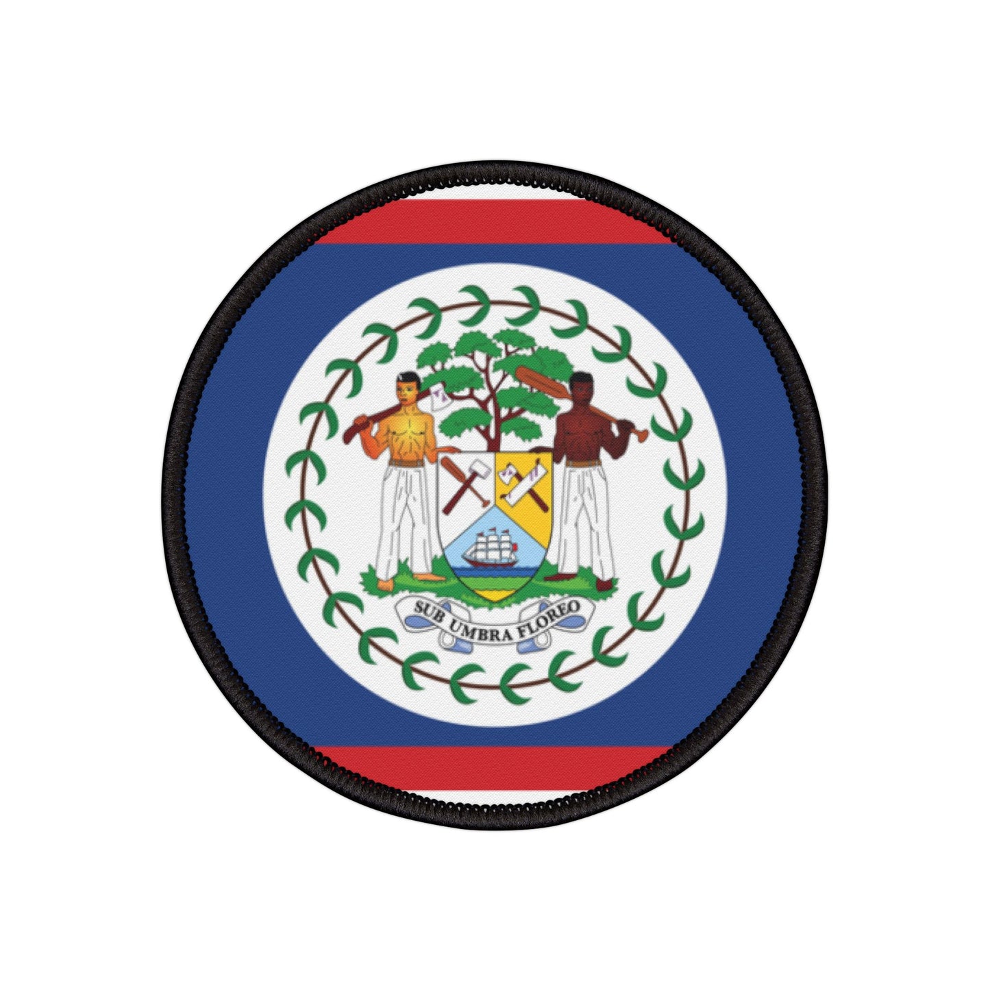 Flag Village Belize Flag Embroidery Iron-On Patches