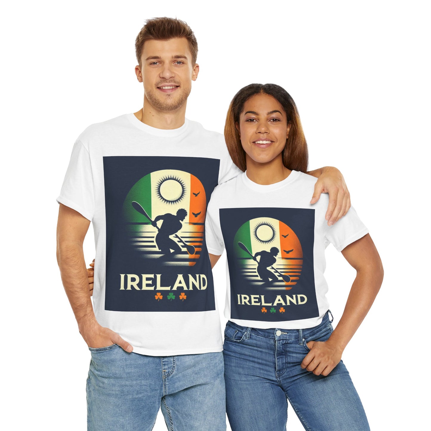 Flag Village Ireland Sporting Flag T-SHIRT Heavy Cotton Tee IRL0006