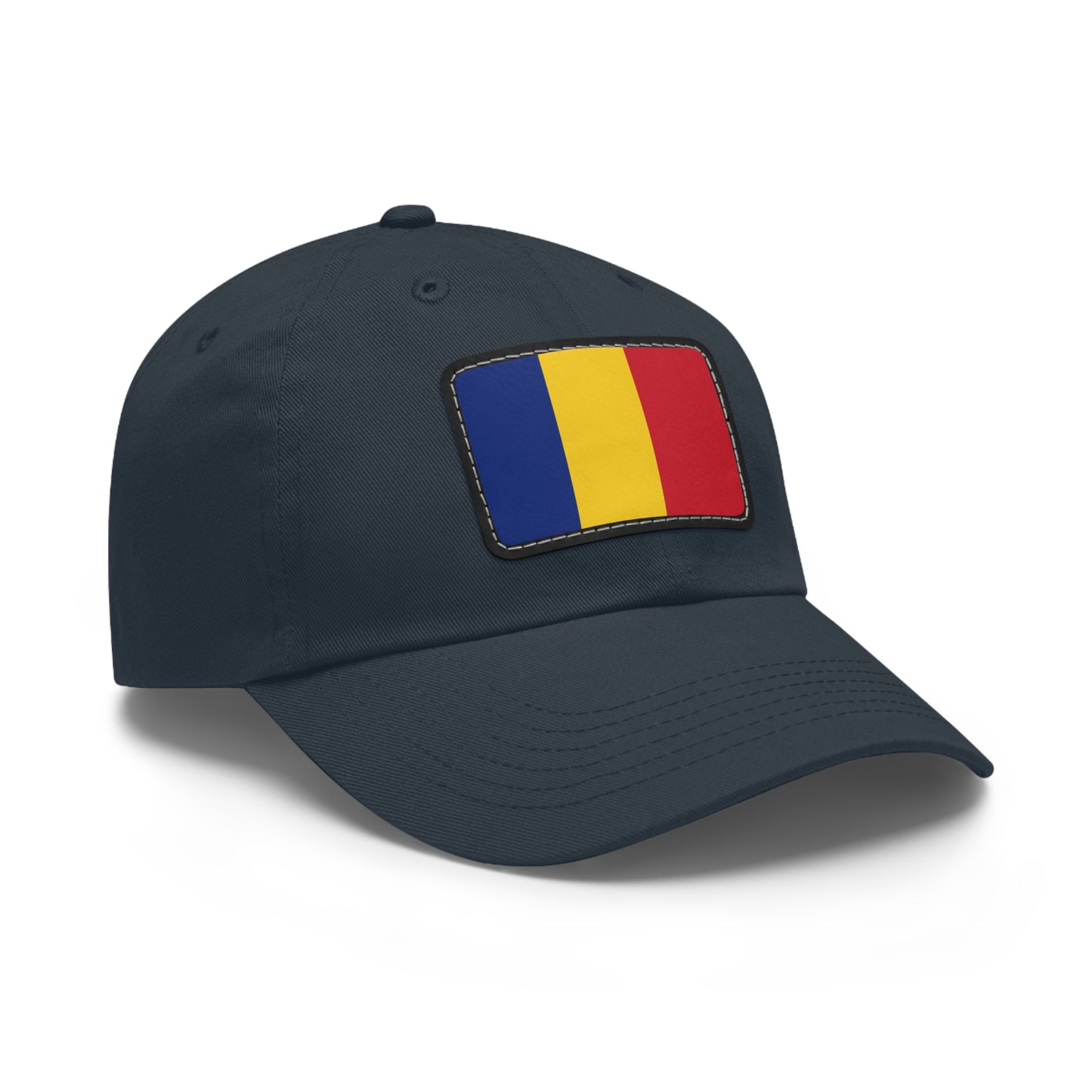 Flag Village Romania Flag Hat Cap with Leather Patch