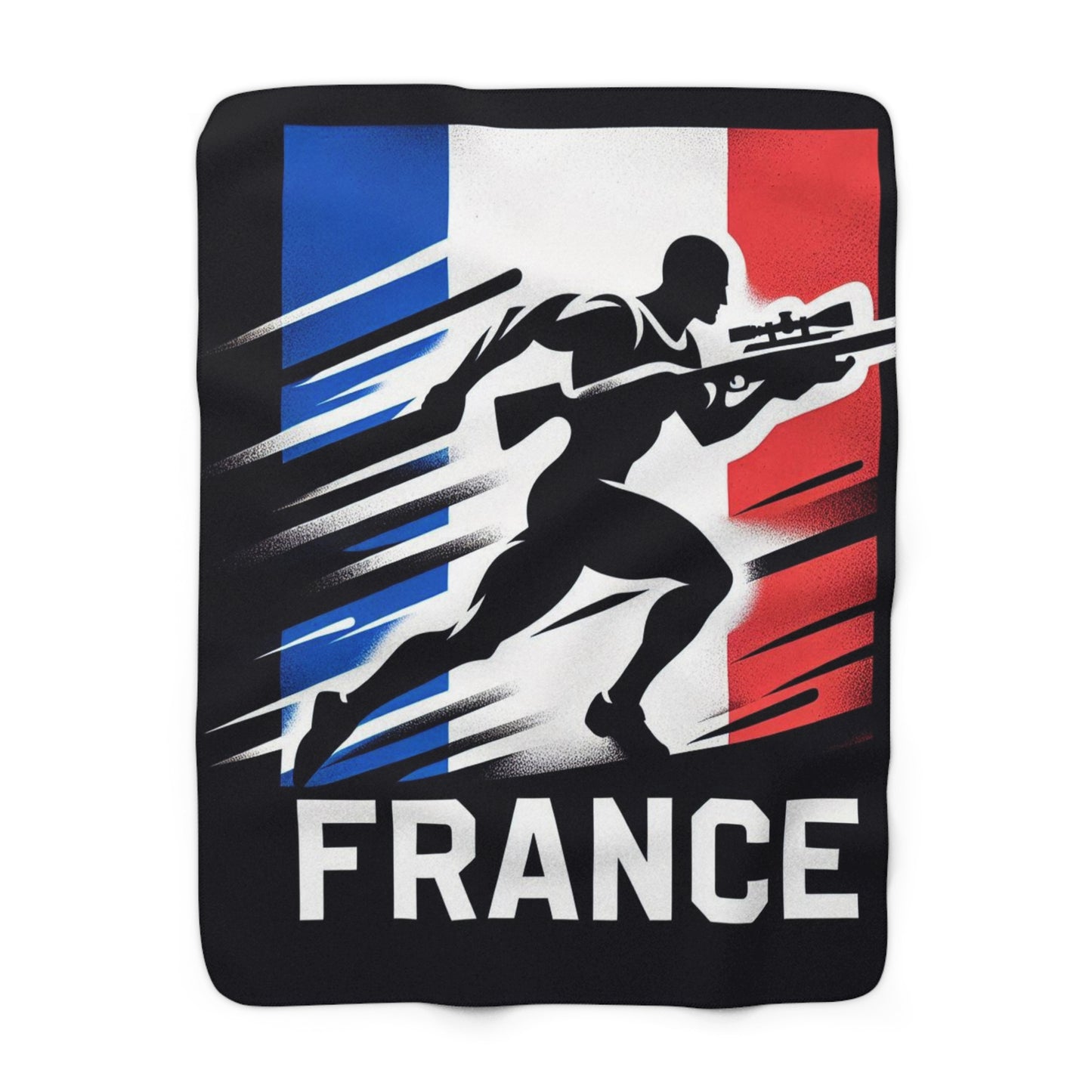 Flag Village France Sporting Flag Sherpa Fleece Blanket FRA0008