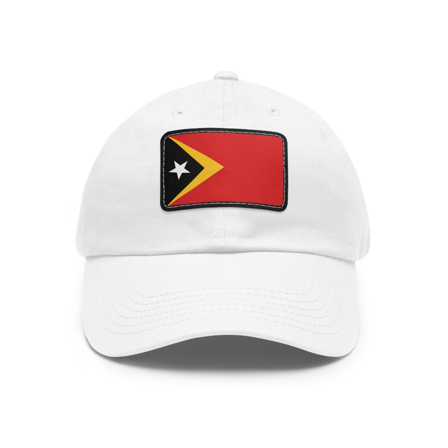 Flag Village Timor(East Timor) Flag Hat Cap with Leather Patch