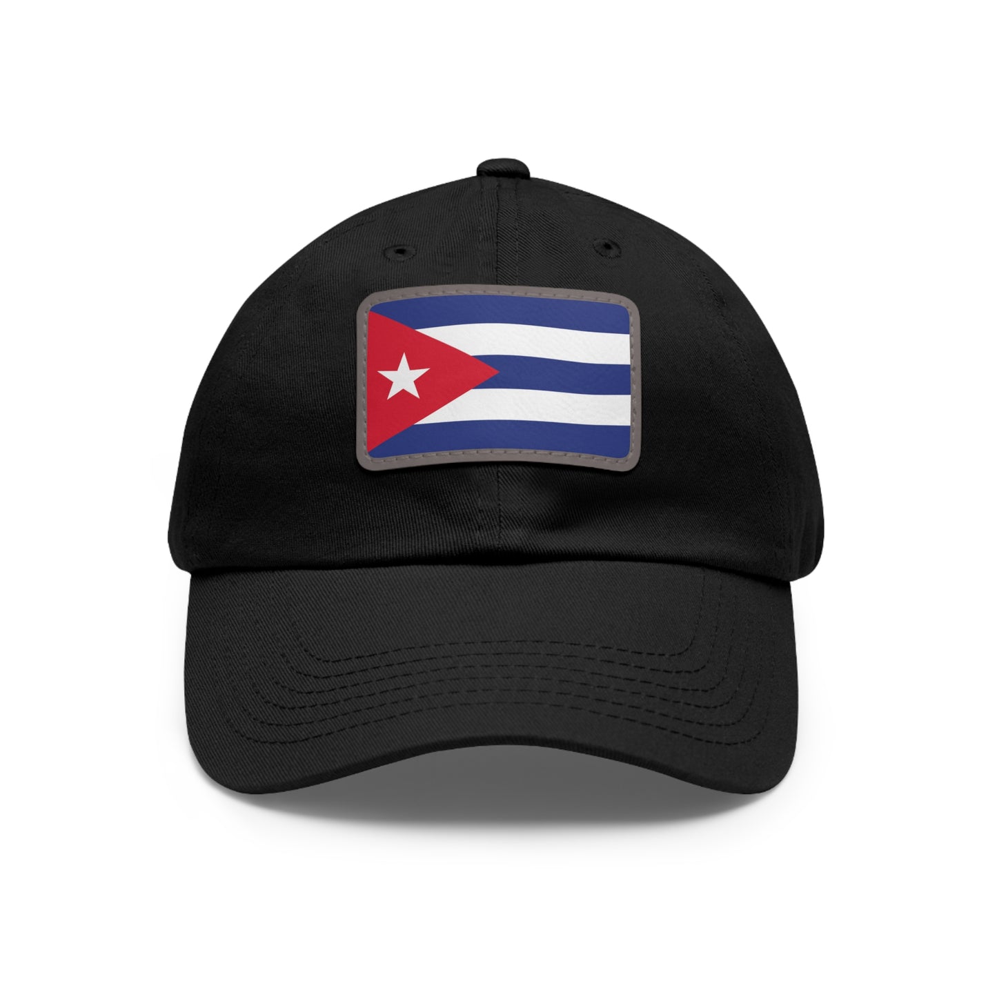 Flag Cuba Flag Hat Cap with Leather Patch