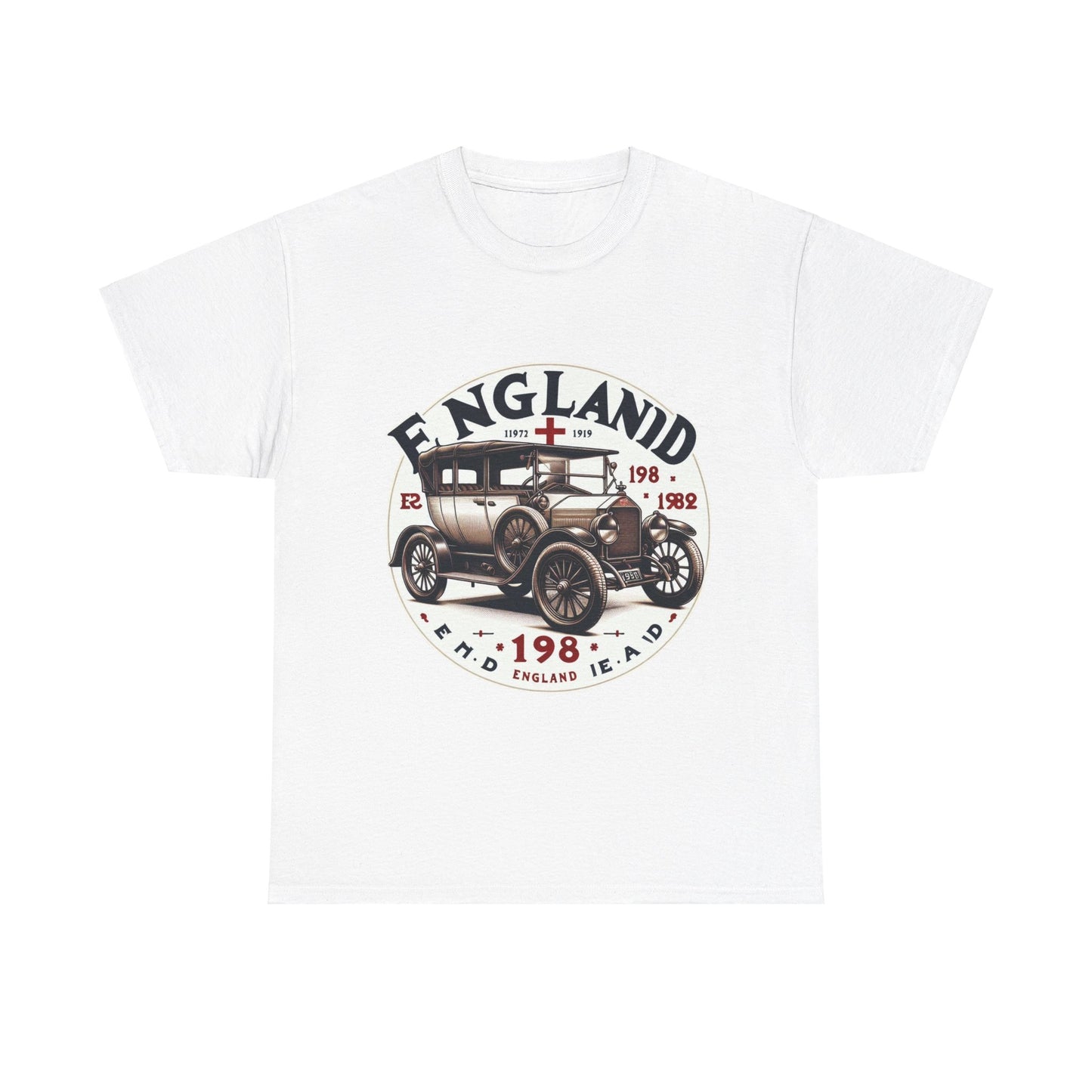 Flag Village UK Vintage Car Flag T-SHIRT Heavy Cotton Tee UK0019