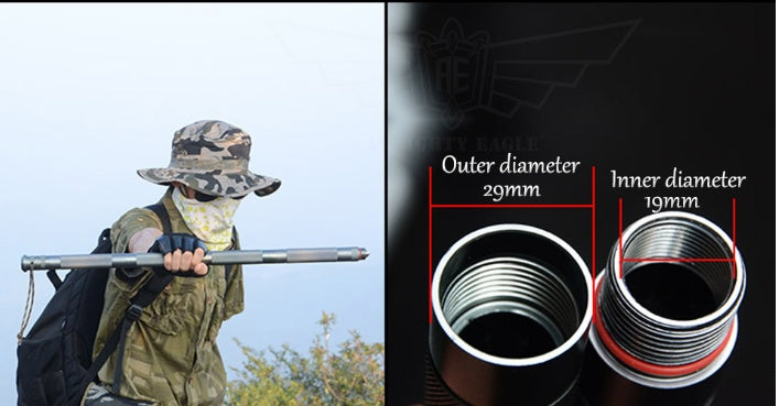 Flag Village Outdoor Defense Tactical Stick Alpenstock Hiking Camping Equipment Multifunctional Walking Stick