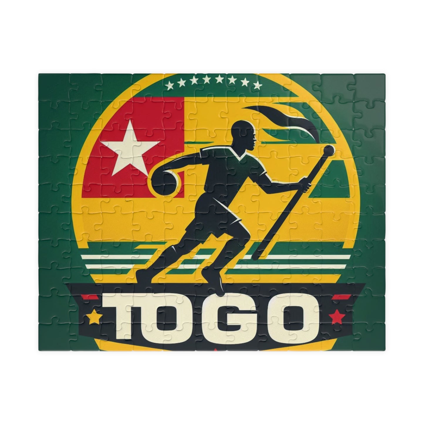 Flag Village Togo Sporting Flag Puzzle (110, 252, 520, 1014-piece) TGO0001