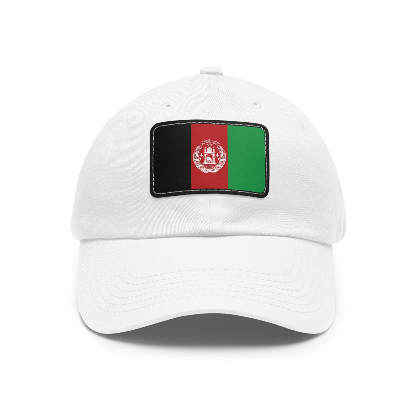 Flag Village Afghanistan Flag Hat Cap with Leather Patch