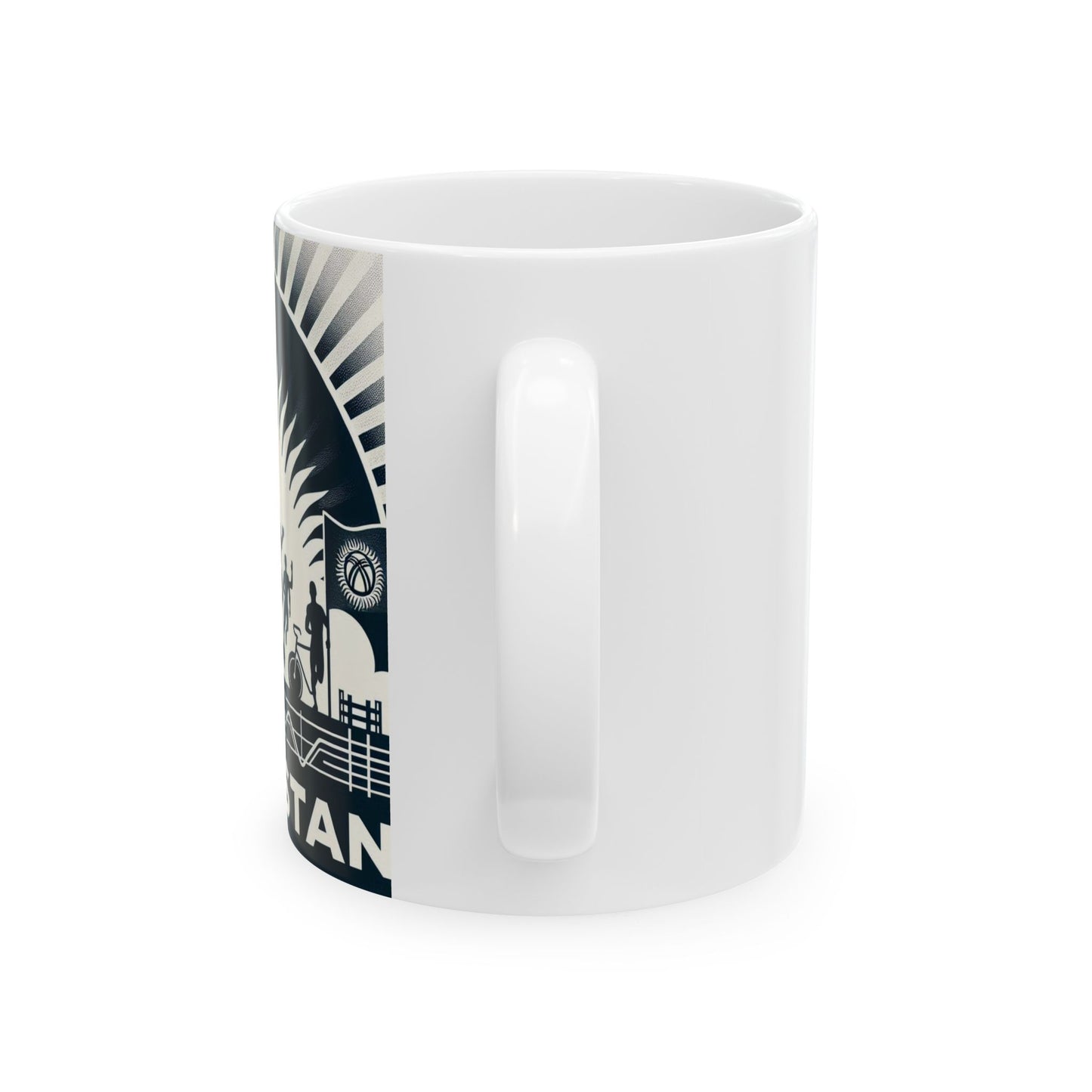 Flag Village Kyrgyzstan Sporting Flag Ceramic Coffee Mug 11oz KGZ0007