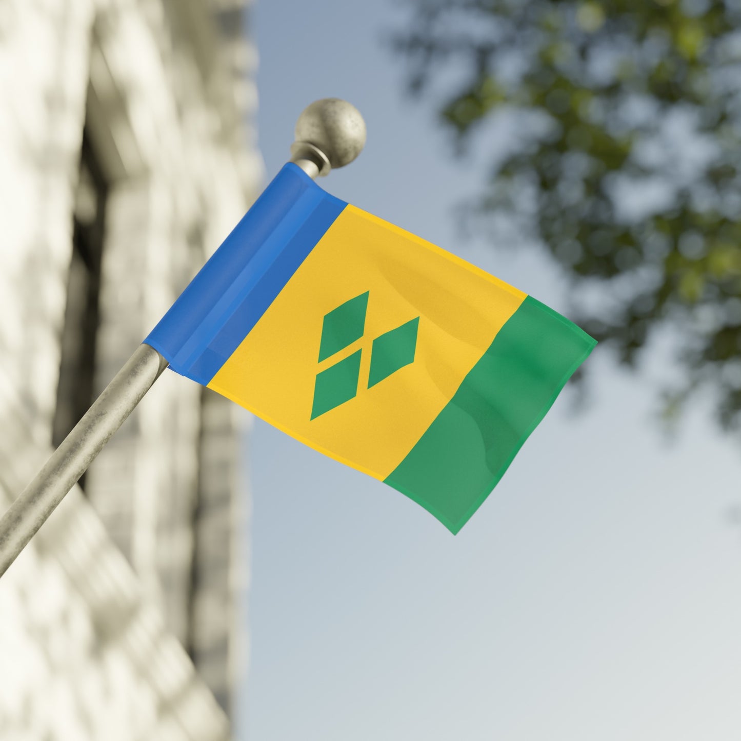 Flag Village Saint Vincent And The Grenadines Flag 18" x 12" / 36" x 24" / 60" x 36"