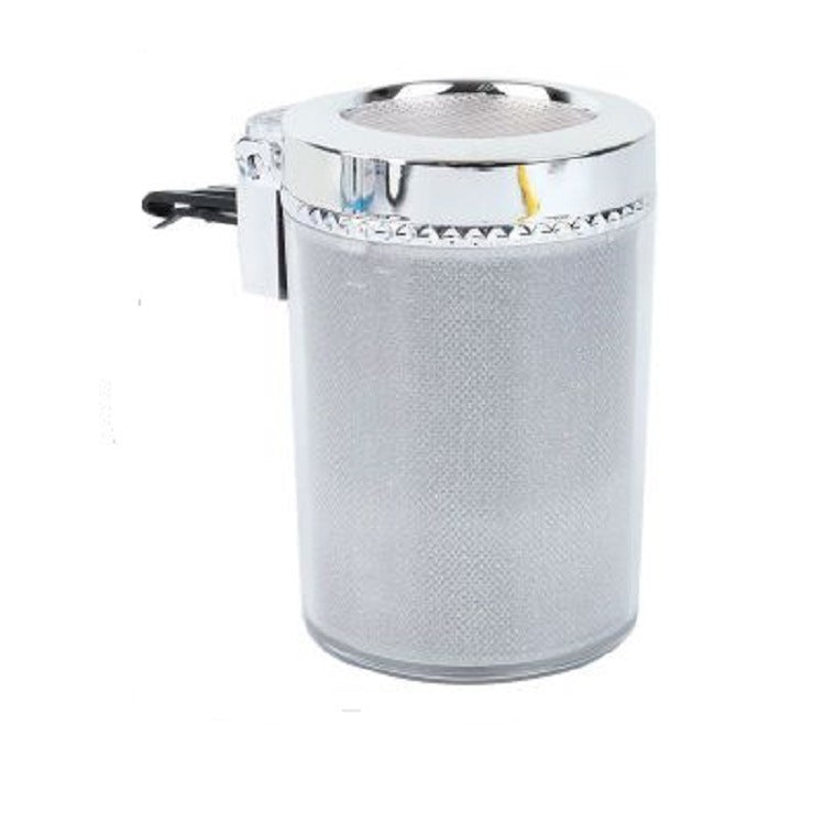Flag Village Auto Tools Car Ashtray With LED Light RGB Ambient Light Cigarette Cigar Ash Tray Container Trash Can Portable Ashtray Auto Accessories