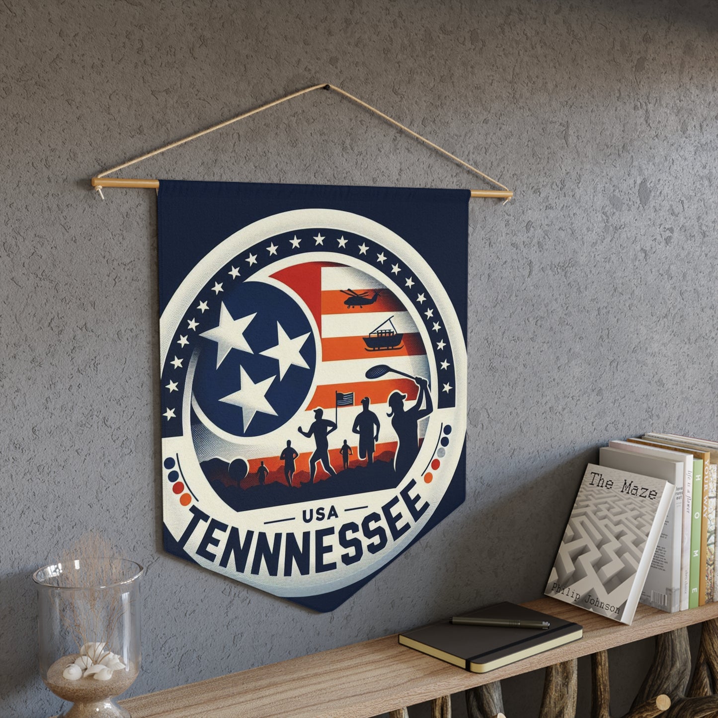 Flag Village Tennessee State Flag Pennant Sporting Home Wall decoration TN0002