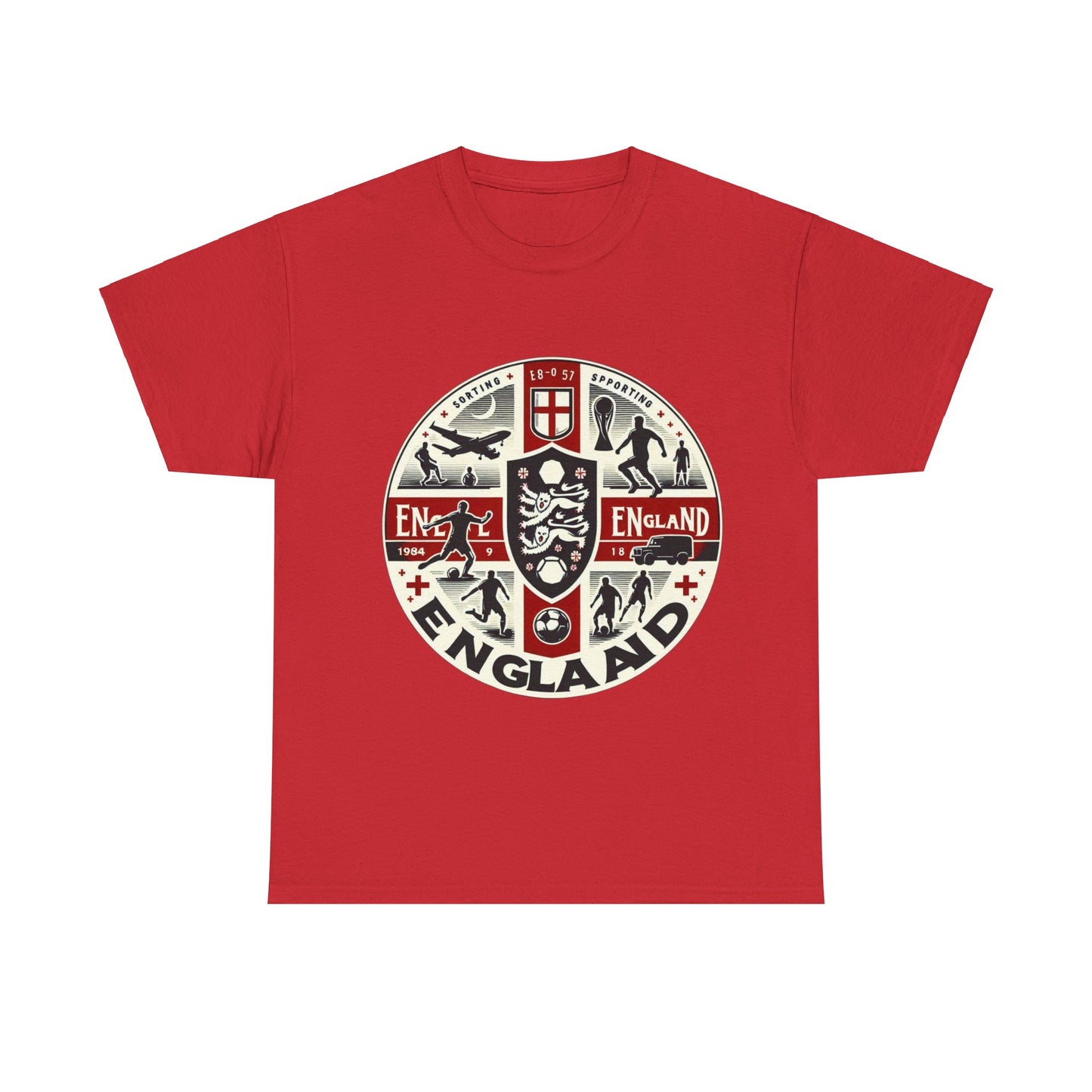 Flag Village England Sporting Flag T-SHIRT Heavy Cotton Tee GBR0006
